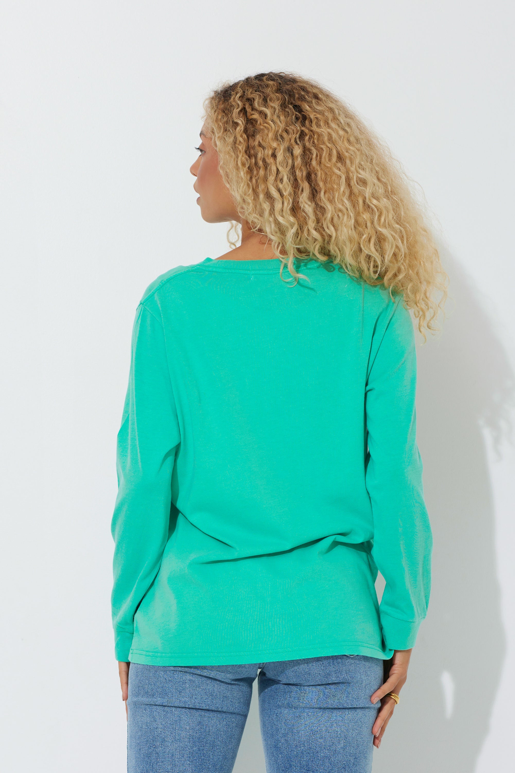 Island Green "Wellness" Pigment Dyed Long Sleeve Tee