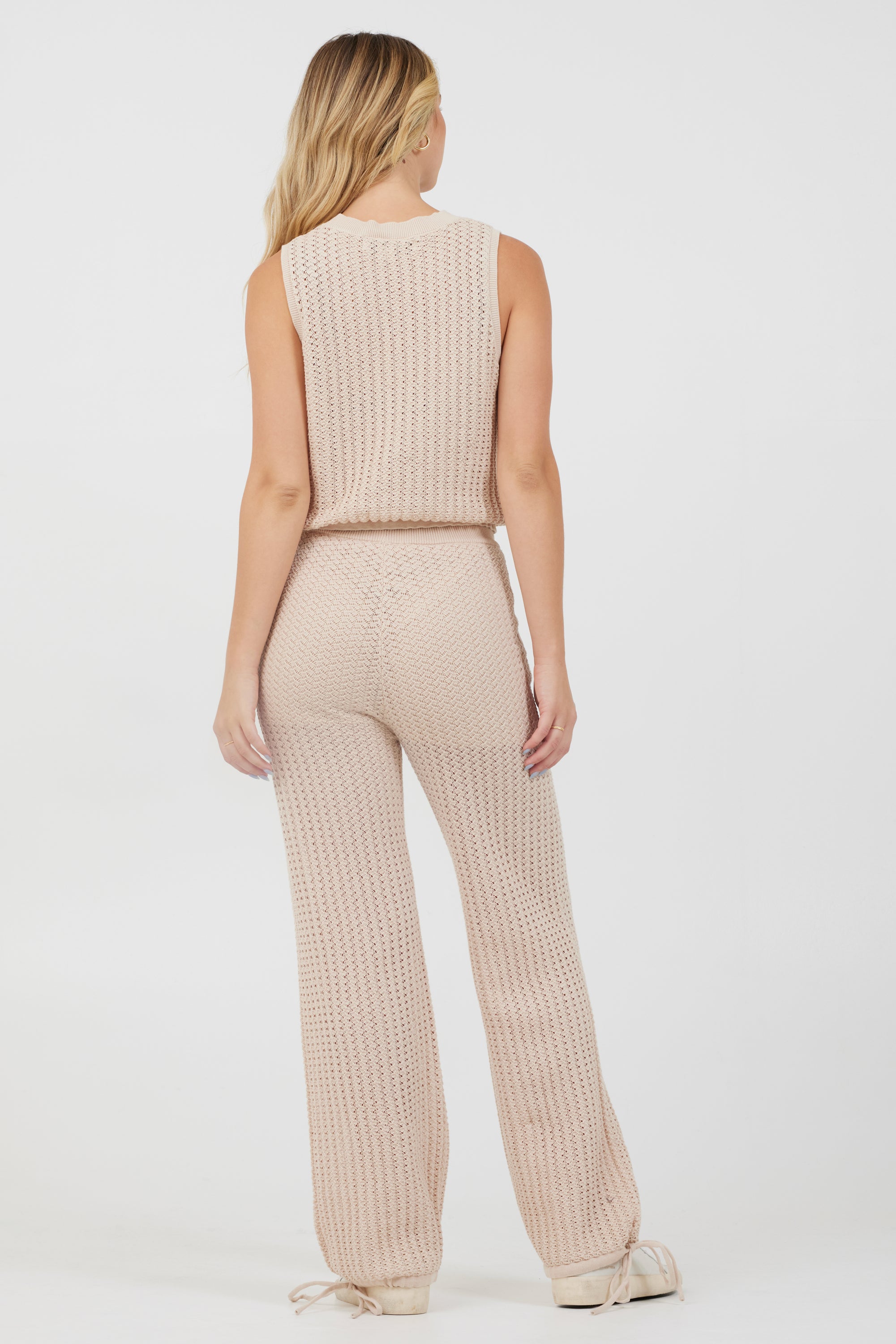 Bali Beige Pants + Tank 2-Piece Set