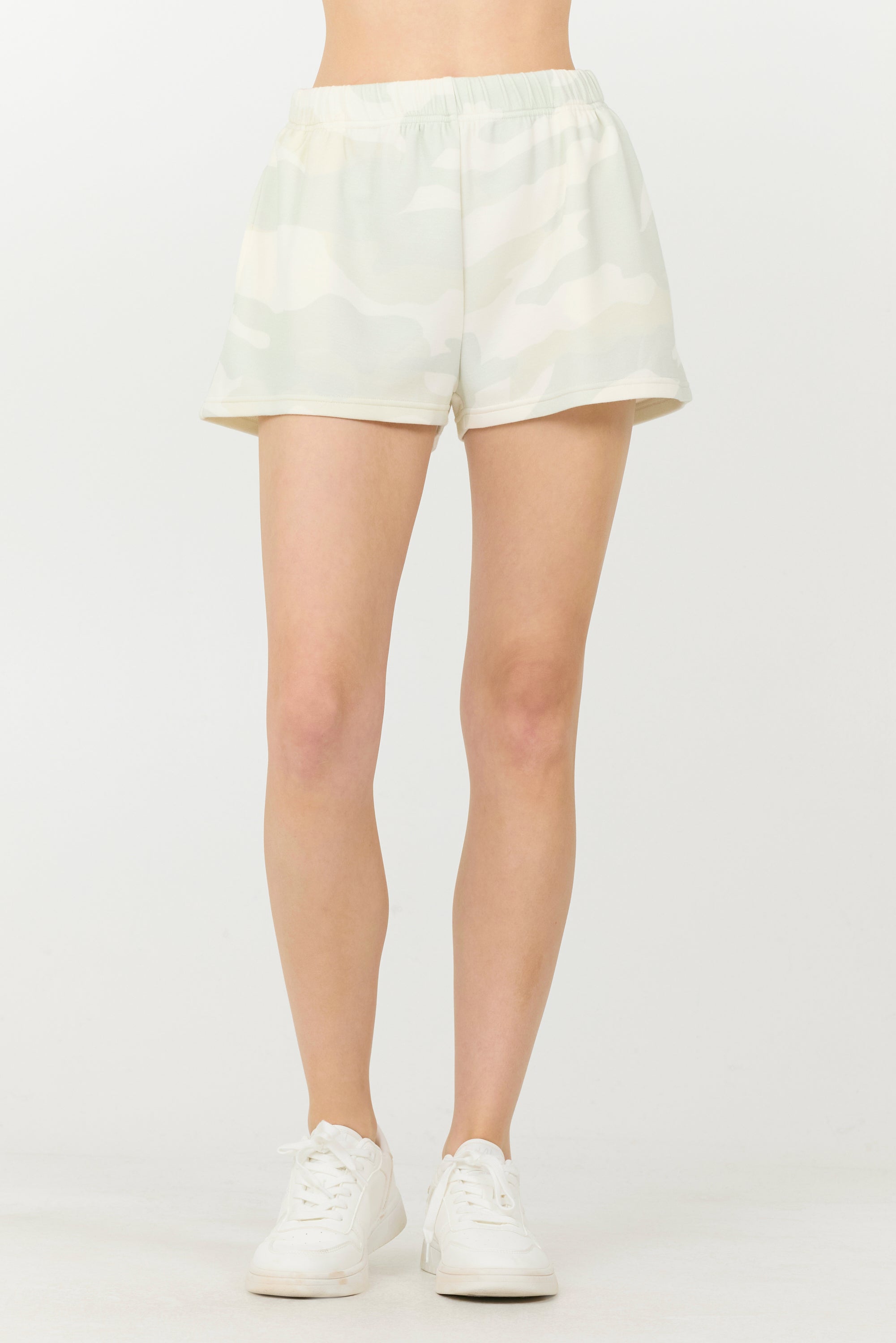 Spring Camo Printed Cloud Fleece Shorts