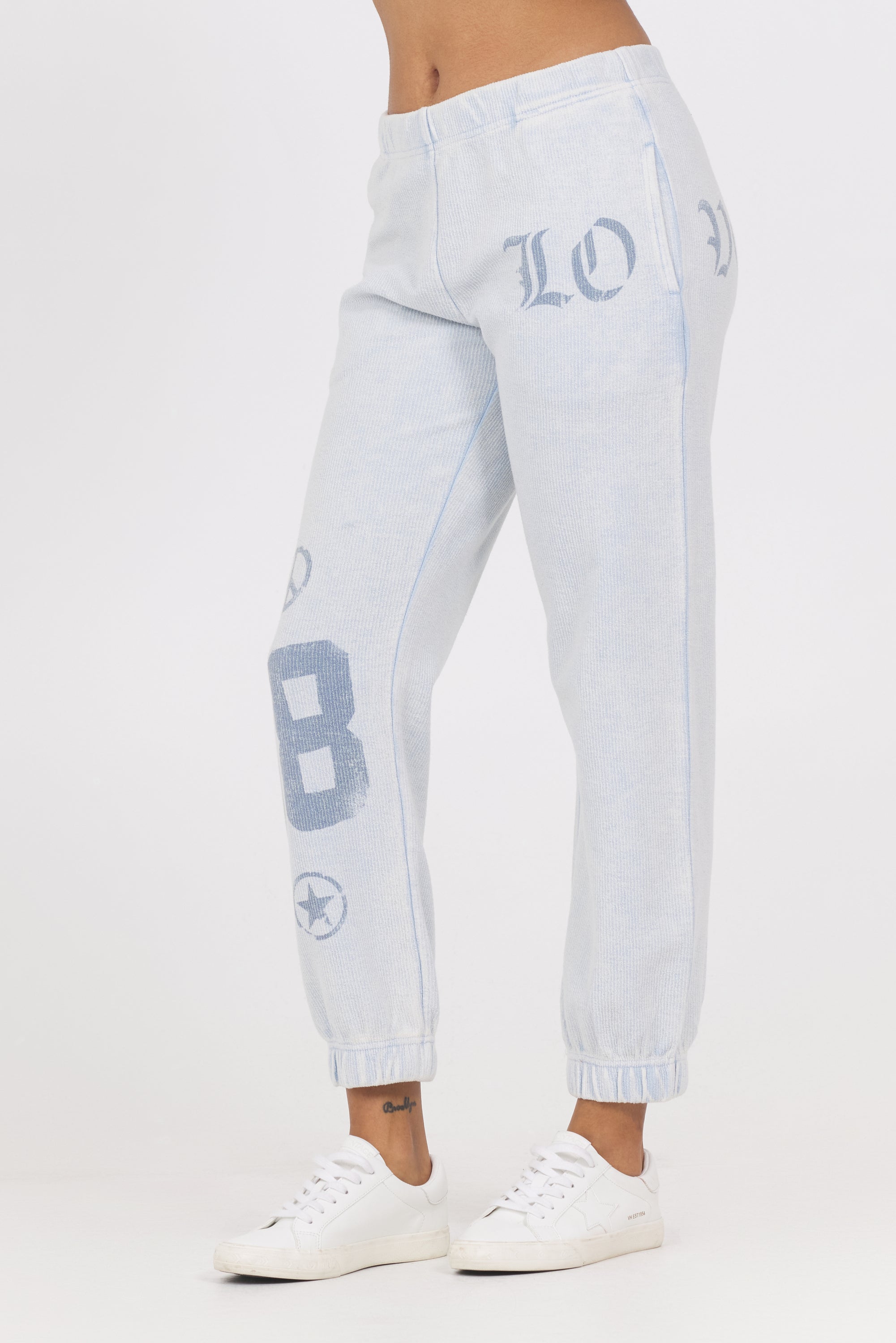 Printed Rib Jogger + Crew 2-Piece Set