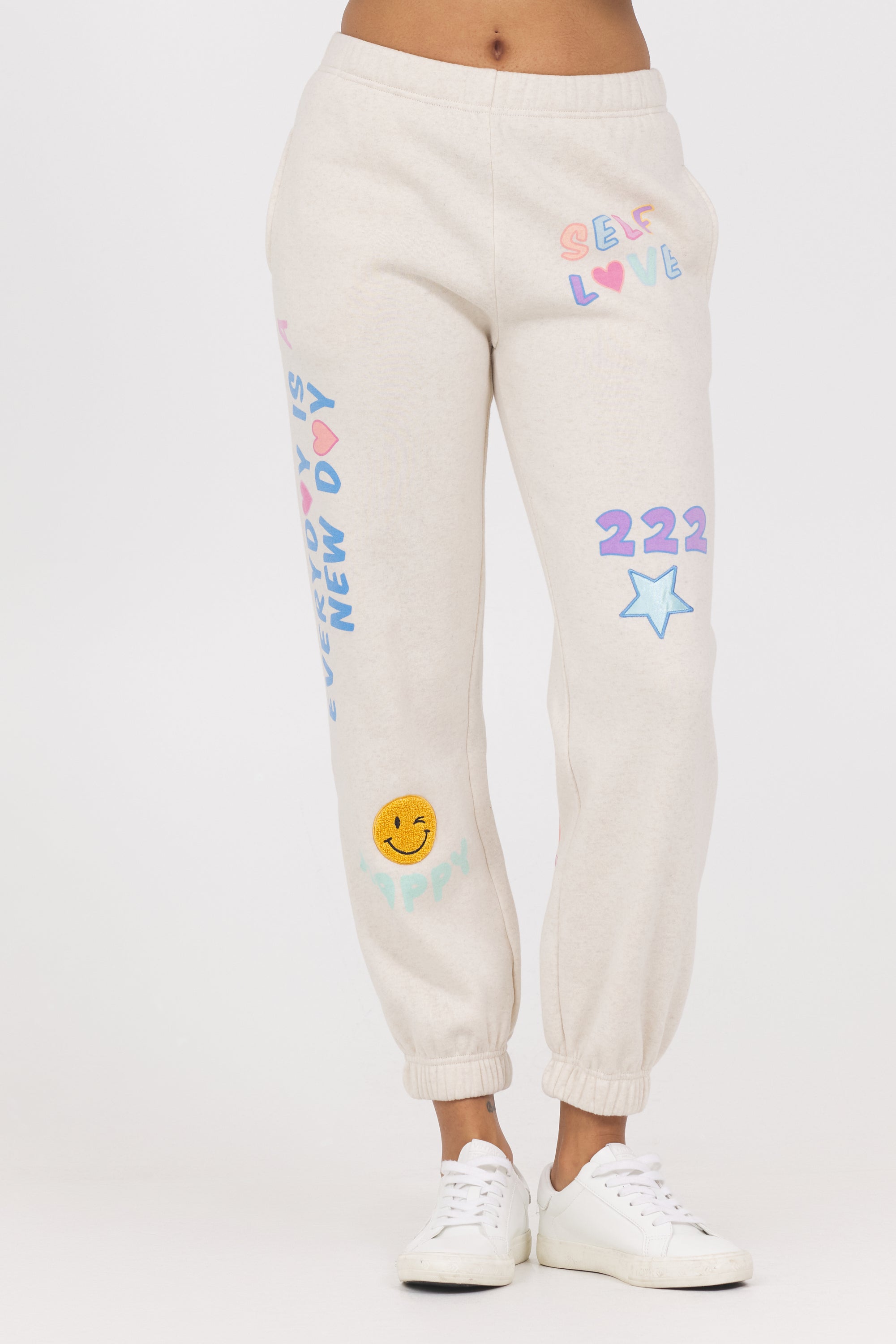 Printed Surf Wash Jogger with Patches