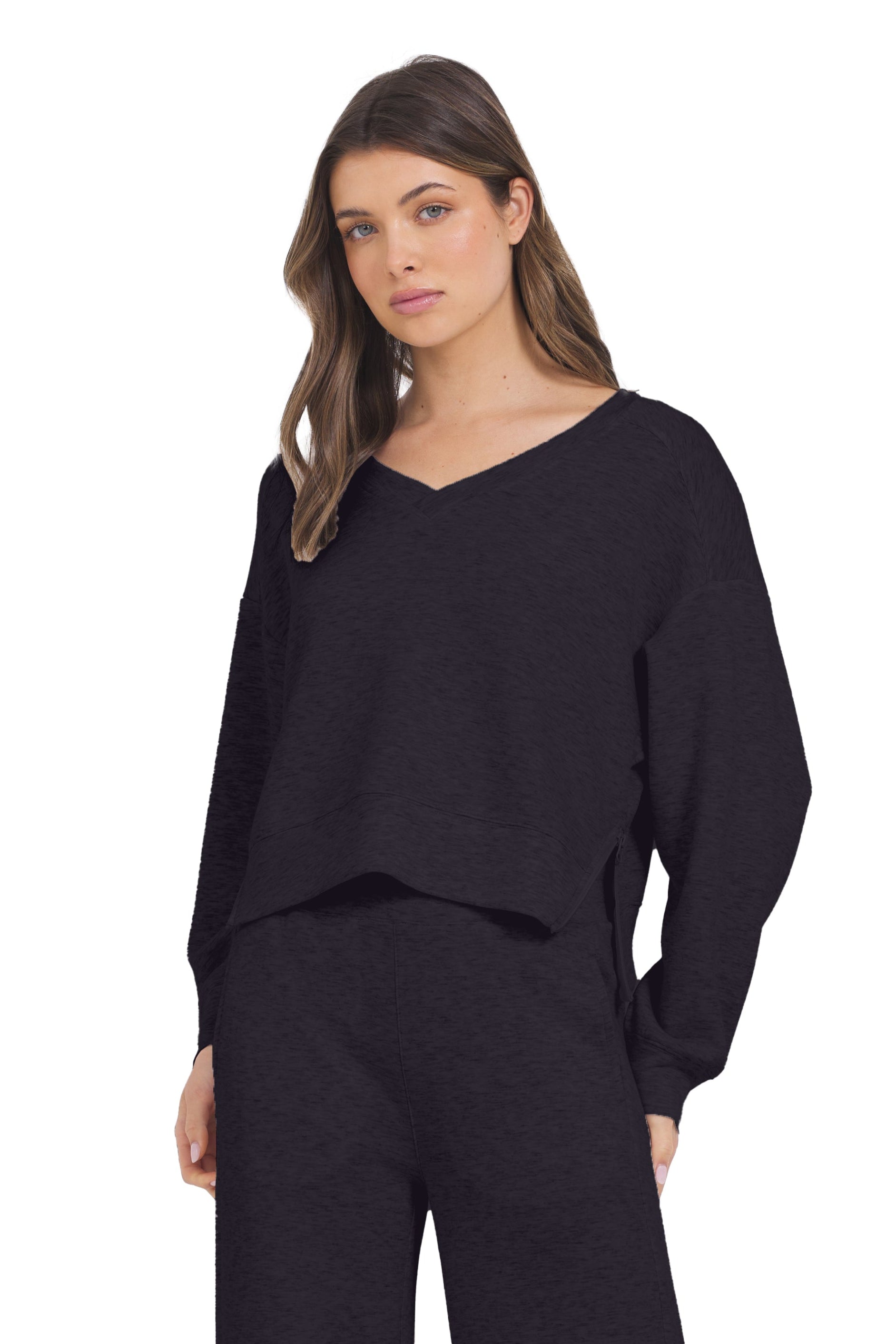 V-Neck Velour Onesie