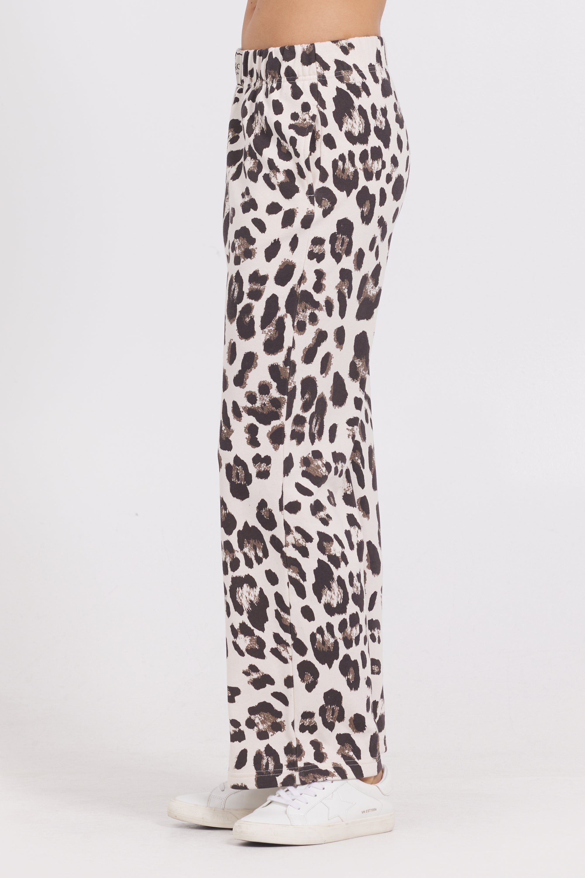 Suede Terry Leopard Pant