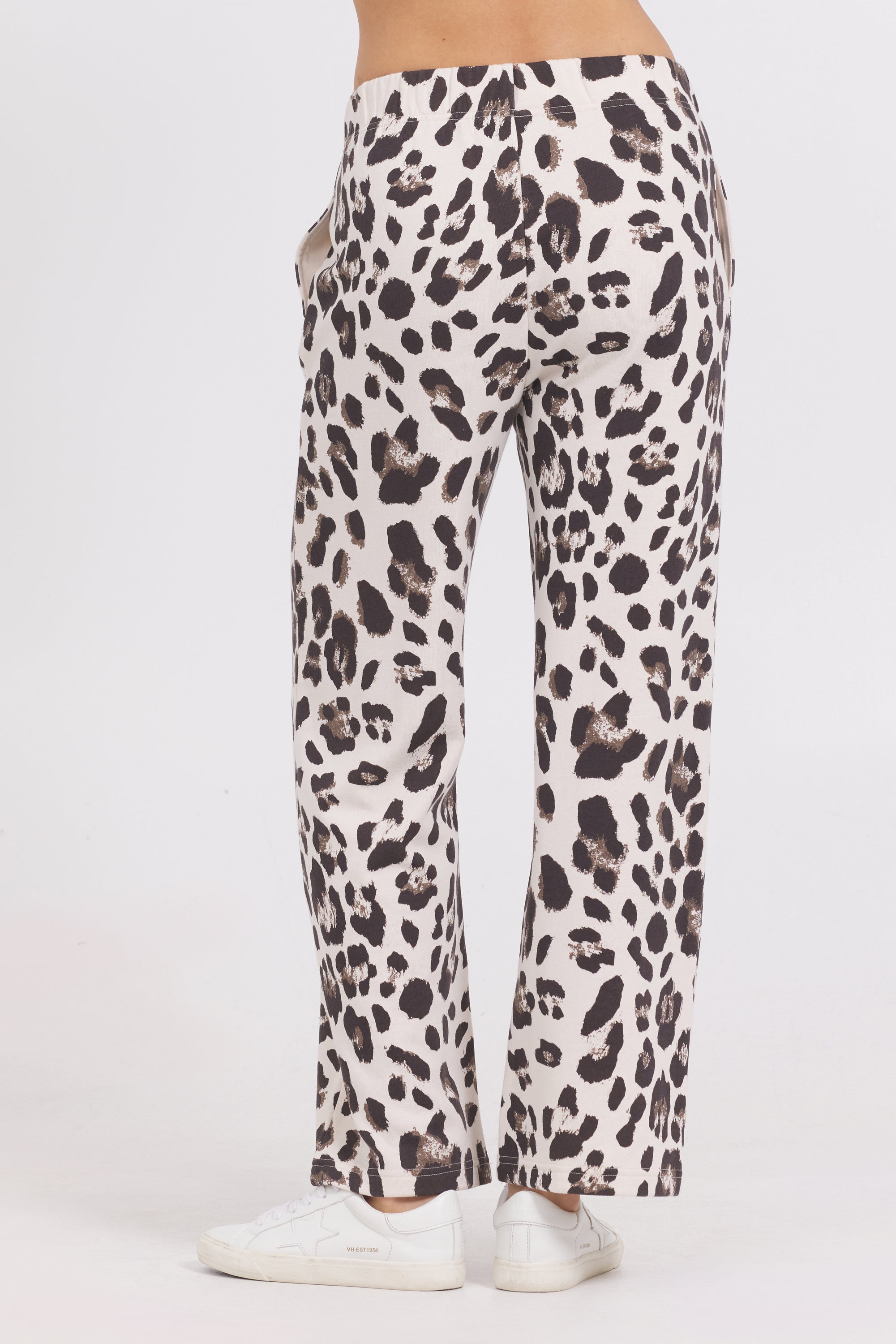 Suede Terry Leopard Pant