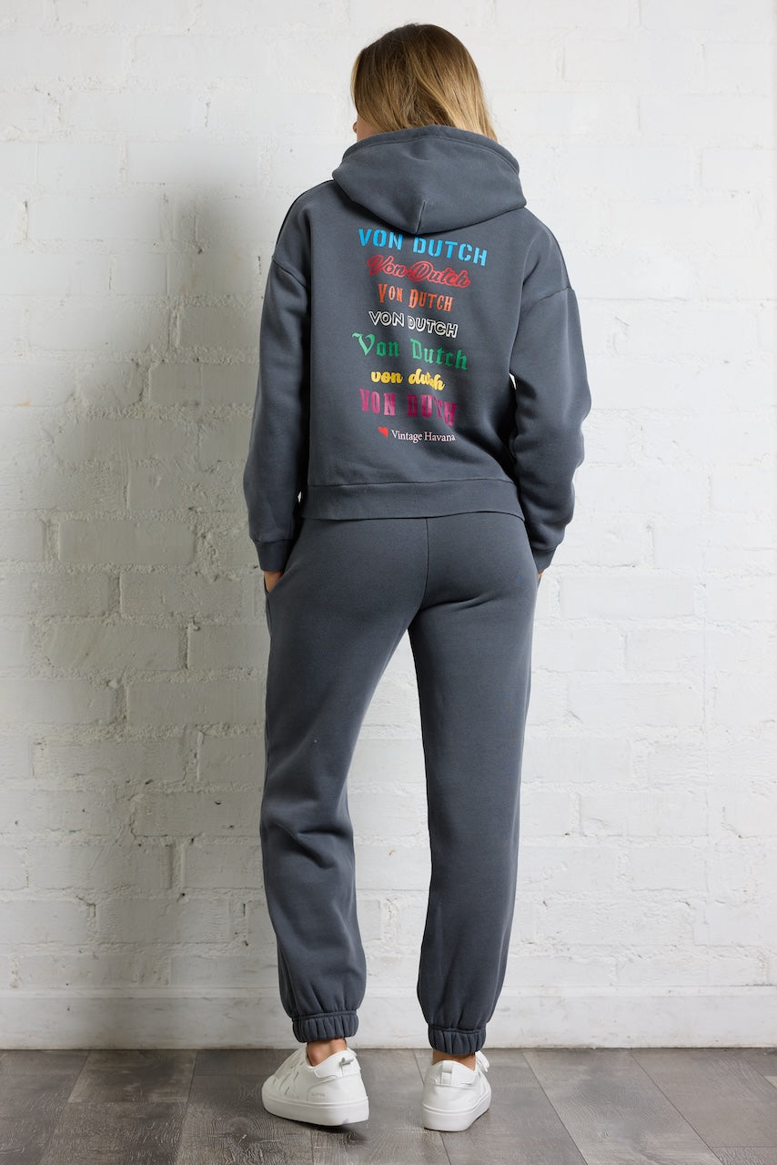 Von Dutch Hoodie with Multi Print