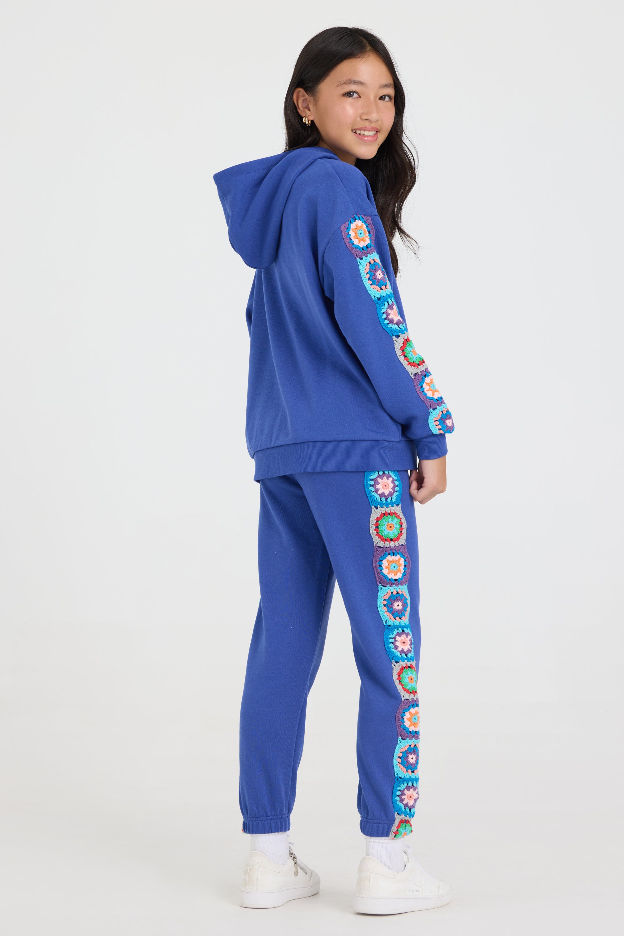 Kids Navy Jogger w/Crochet