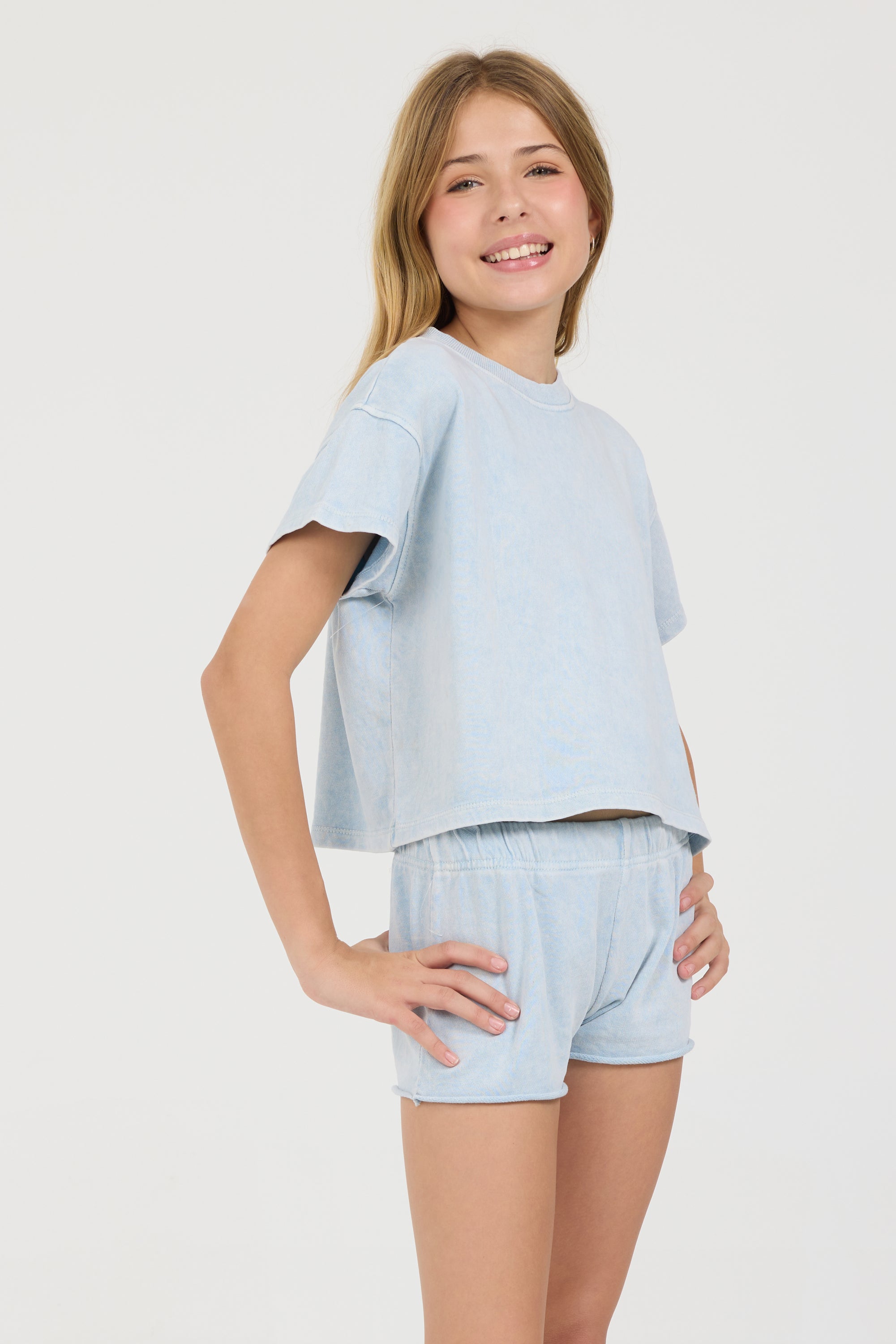 Kids Washed Raw Boxy Tee