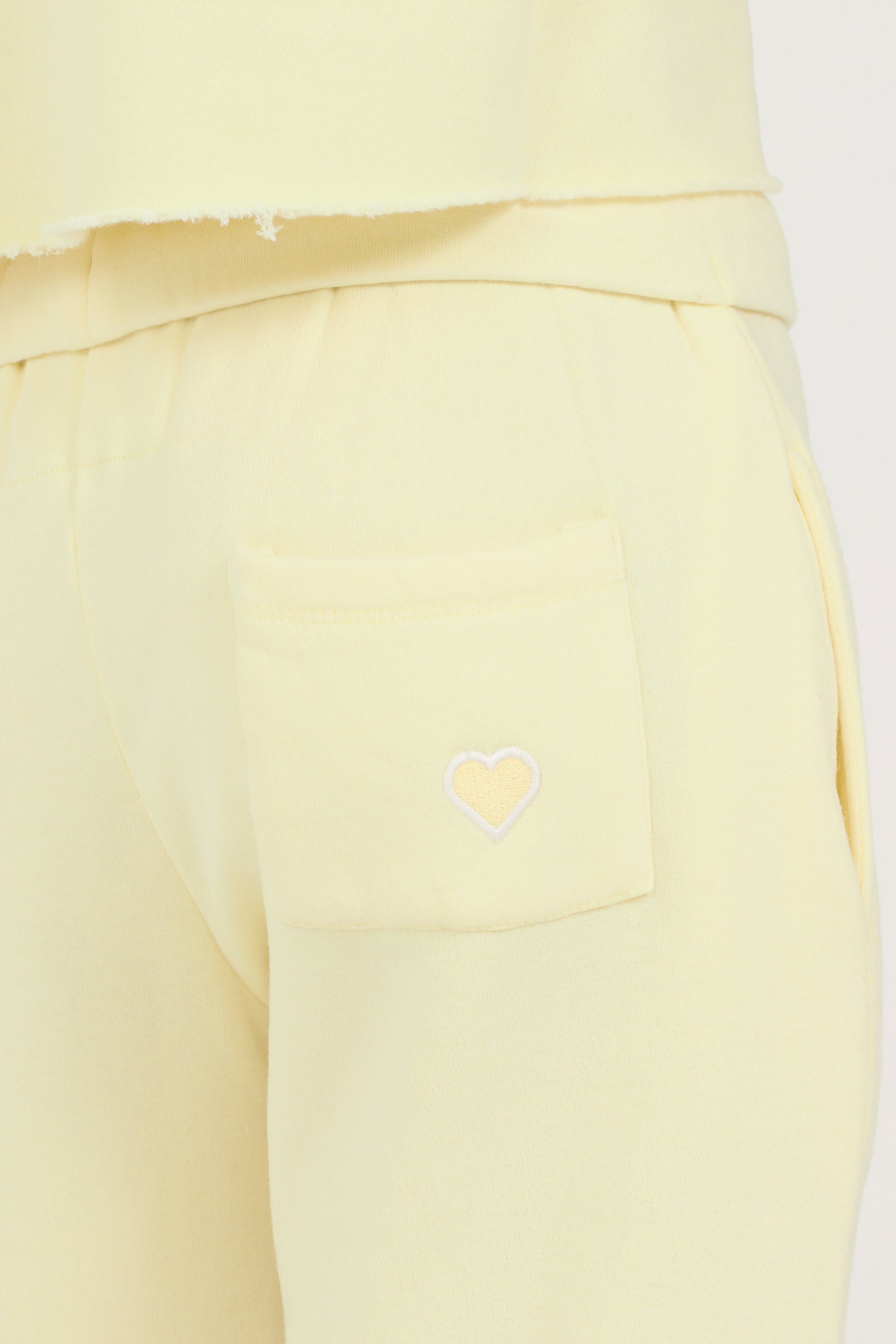 Kids Burnout Wide Leg Heart Back Pocket Pants