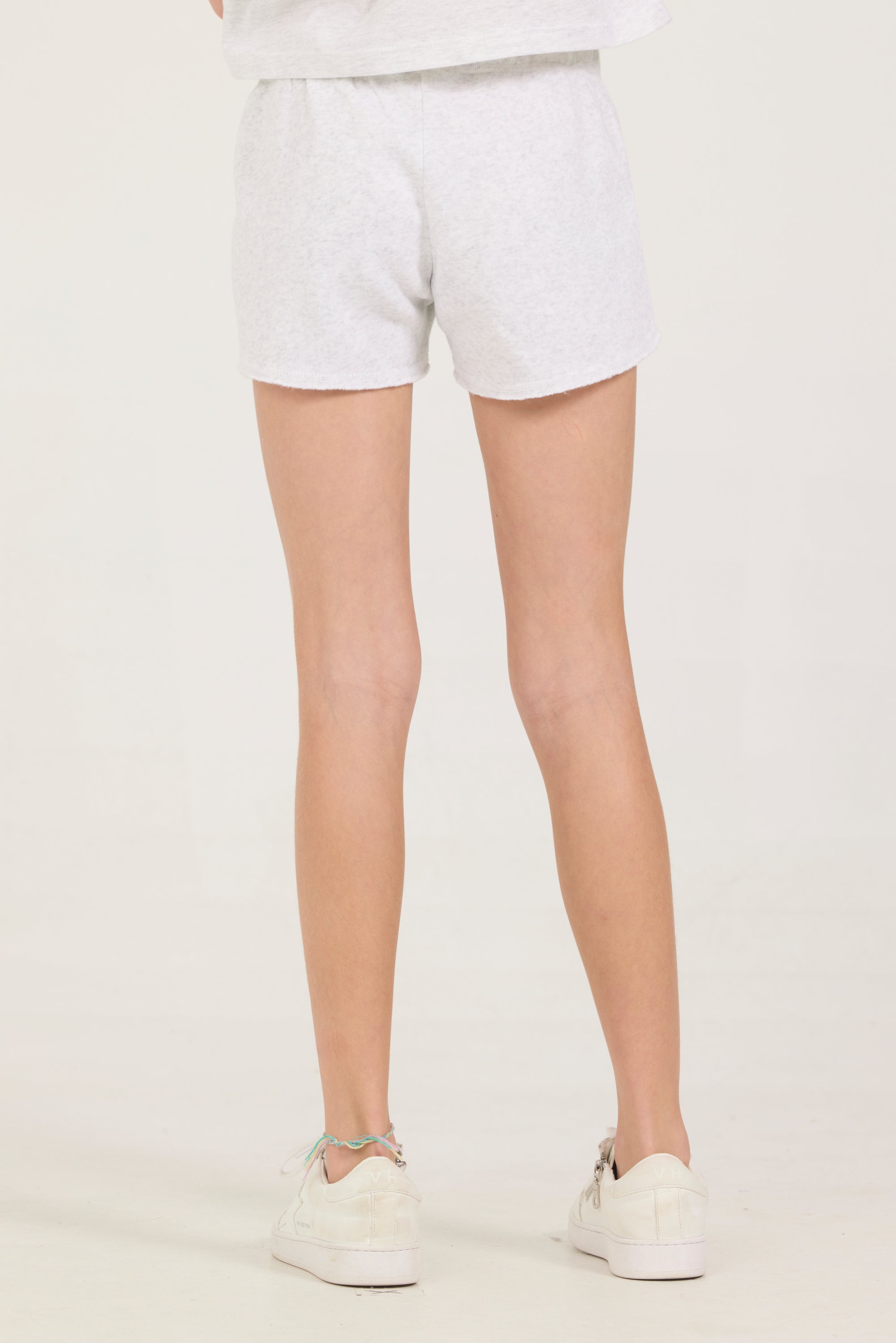 Kids Ash Grey Shorts with Bow