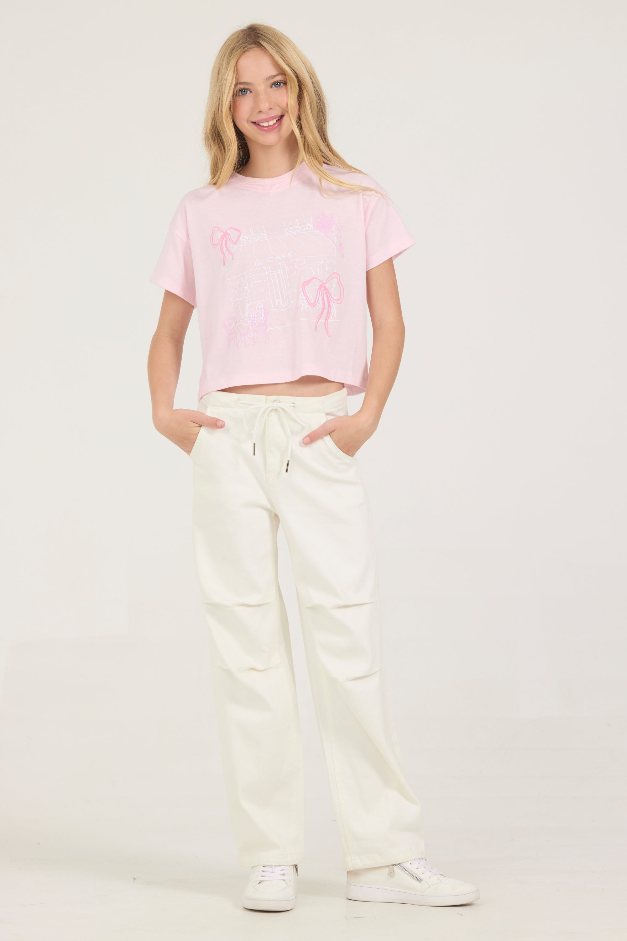 Kids Cherry Blossom Bow Tee