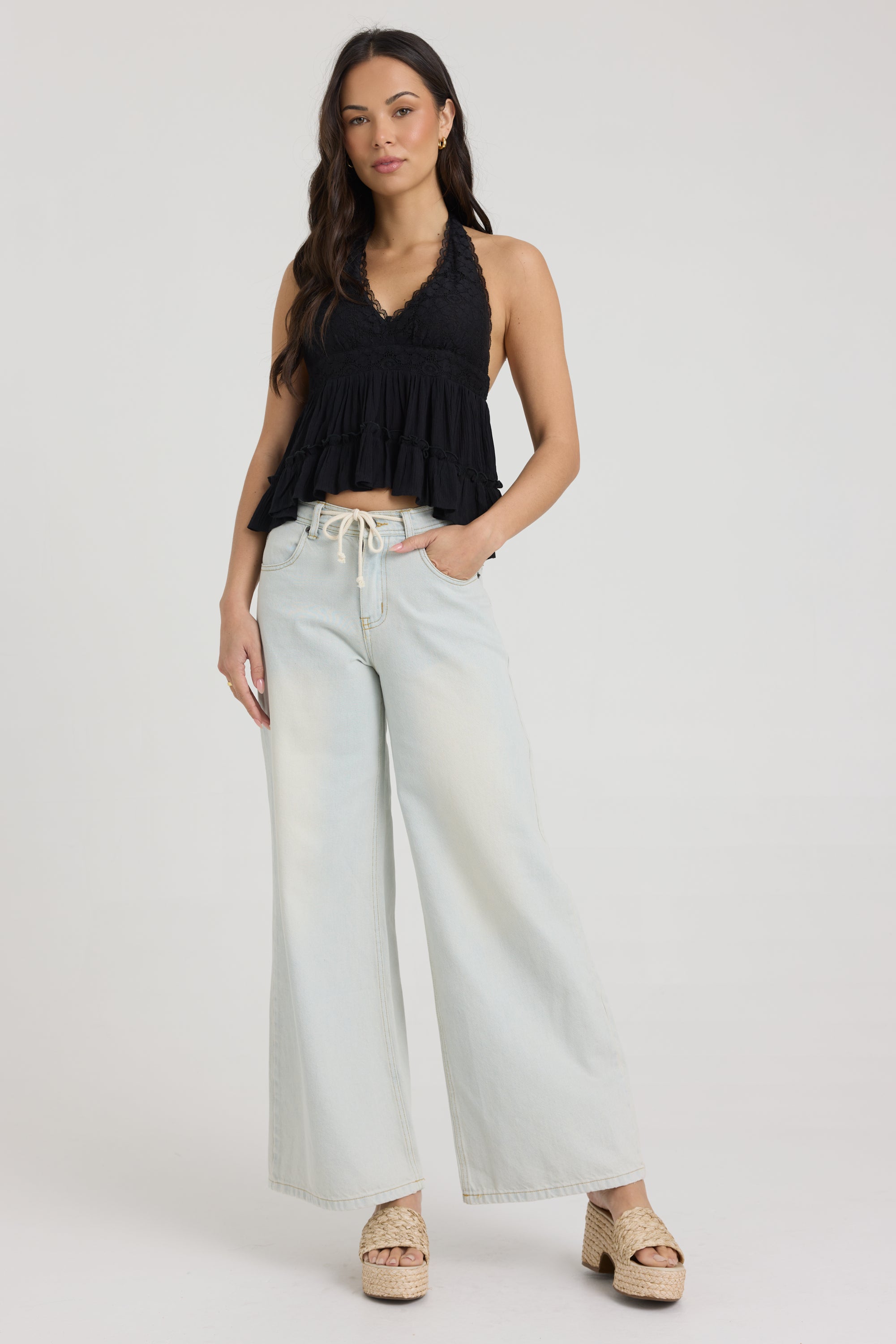 Halter Top with Lace