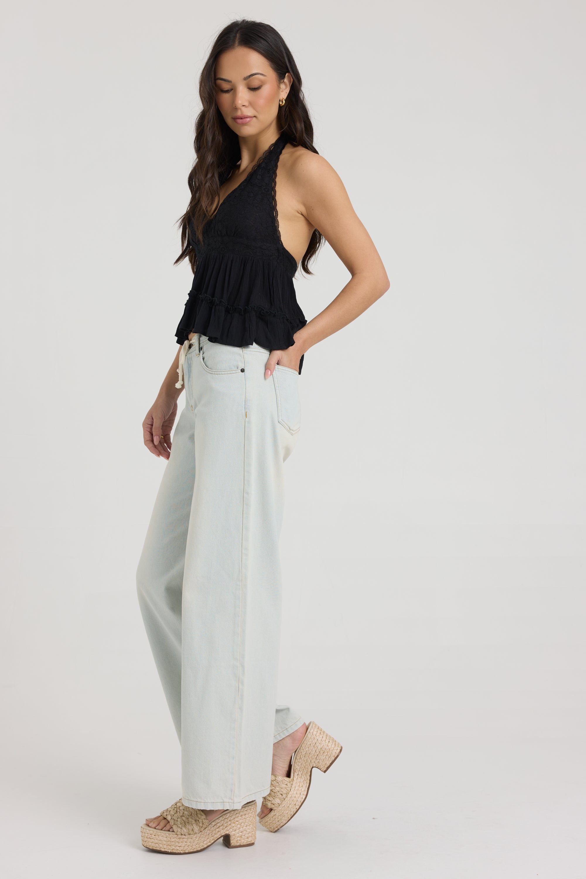 Halter Top with Lace