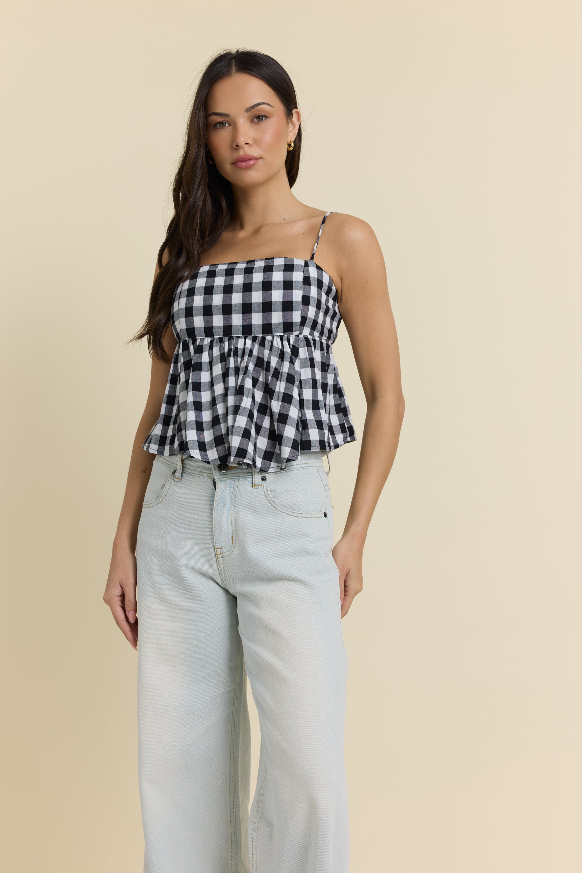 Woven Flowy Top