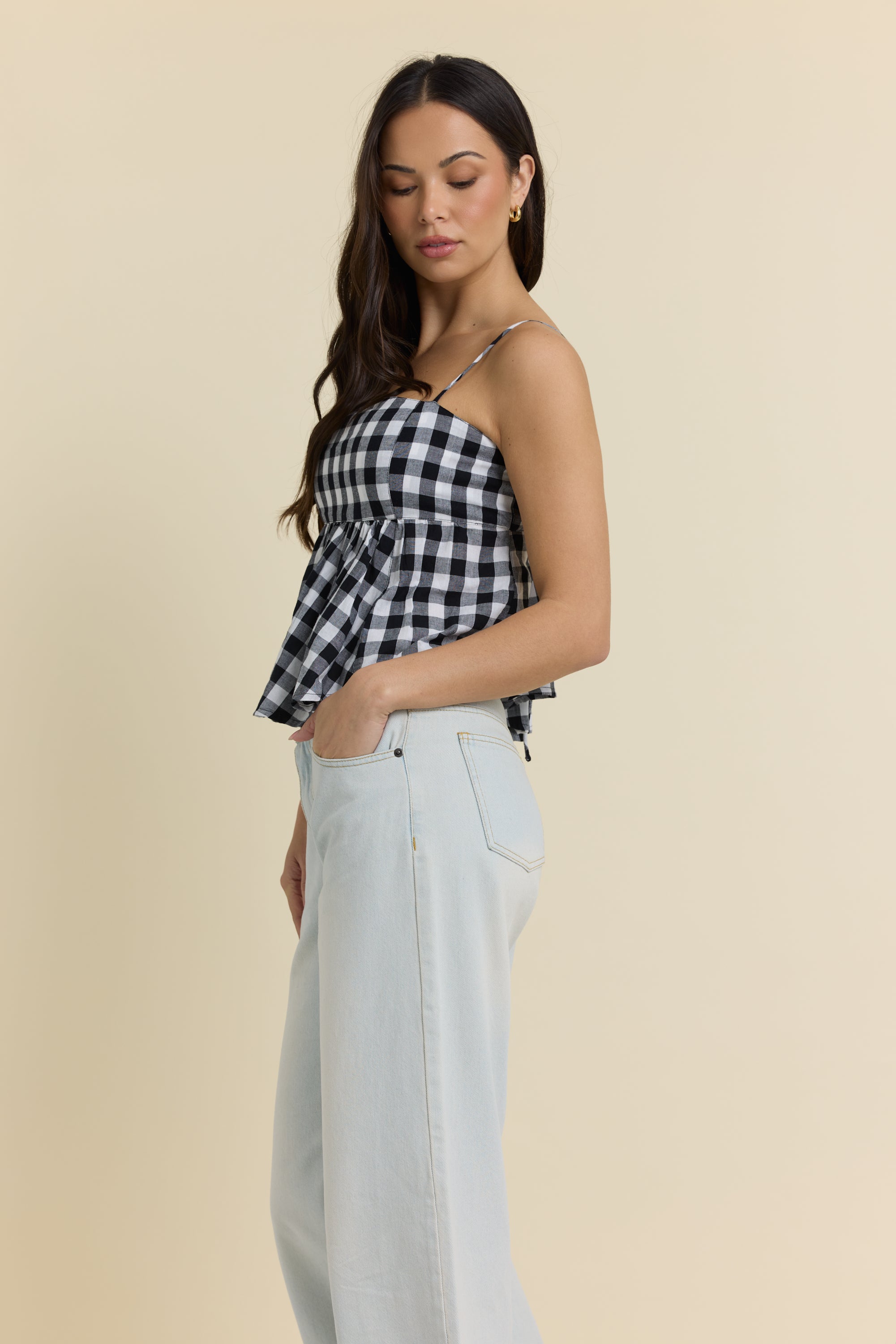 Woven Flowy Top
