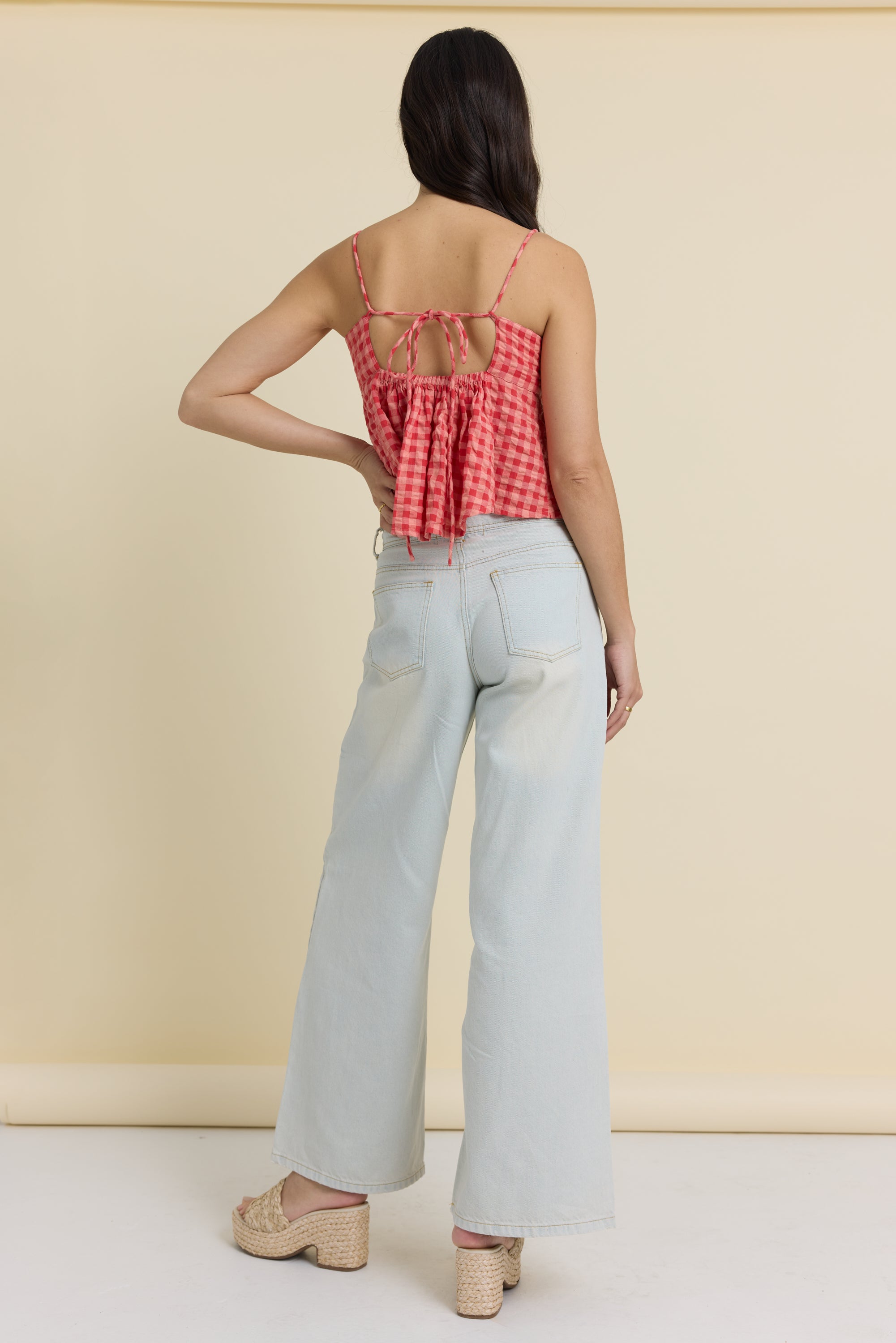 Woven Flowy Top