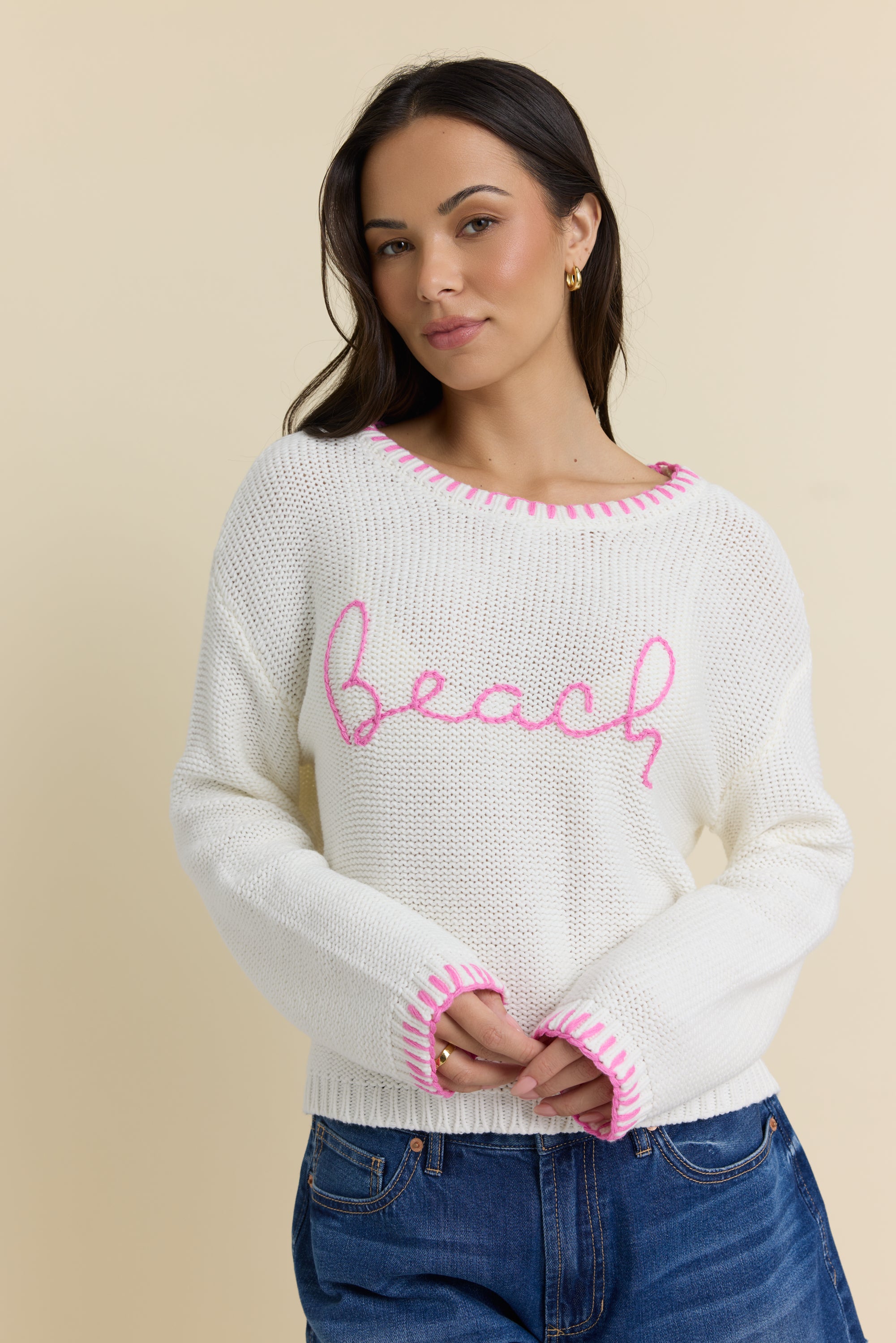 Beach Sweater with Whip Stitch