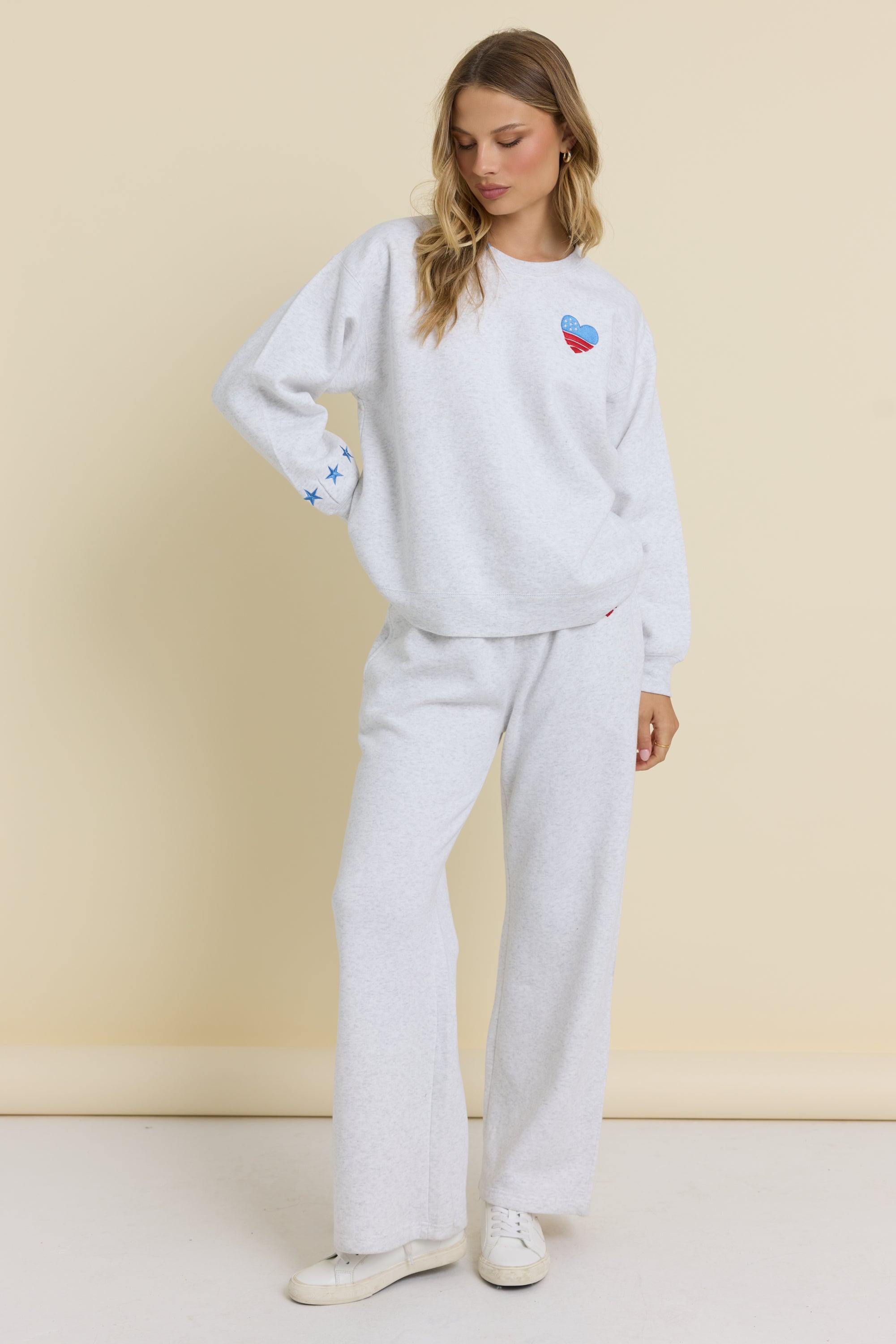 USA Embroidered Crew