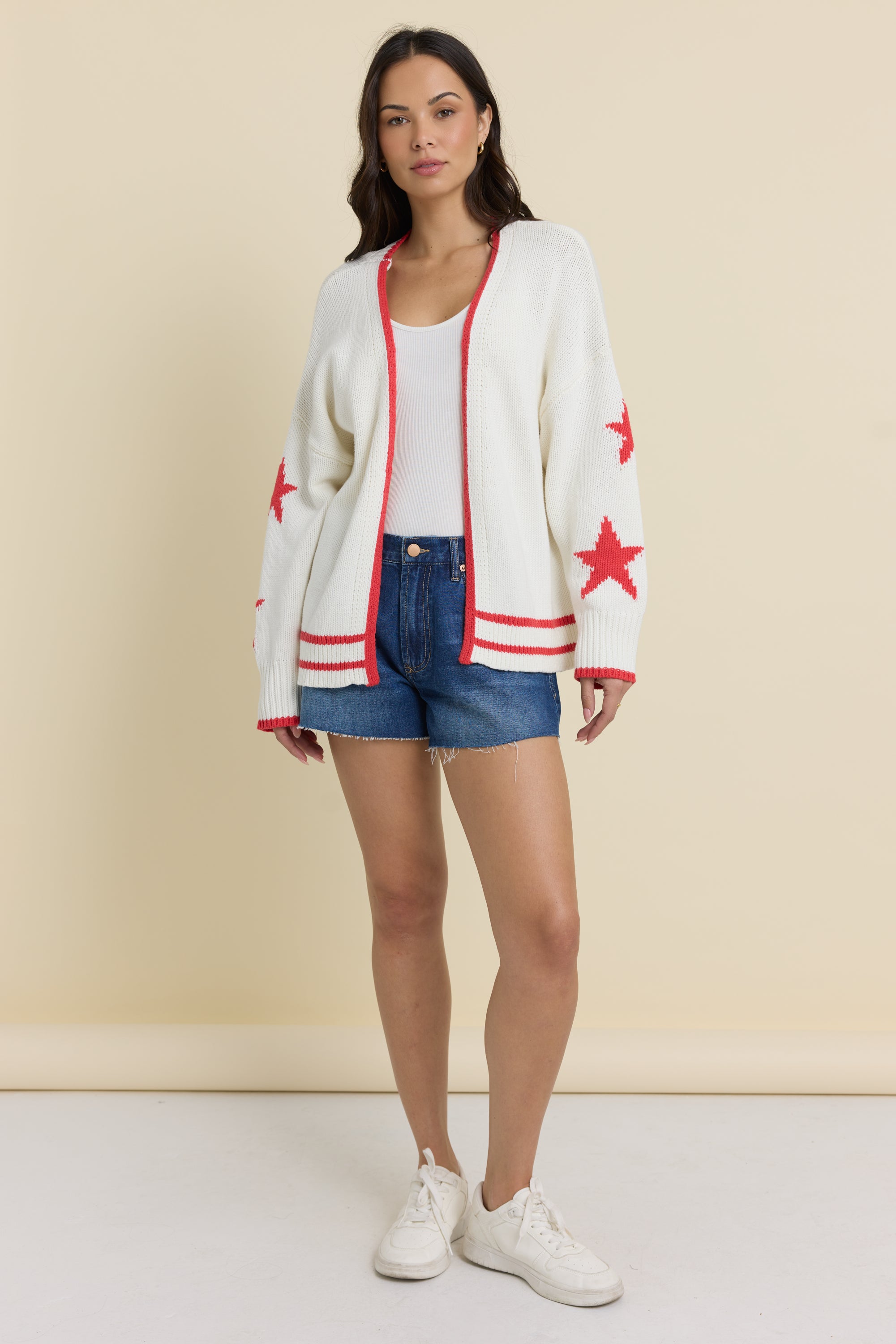American Flag Knit Cardigan