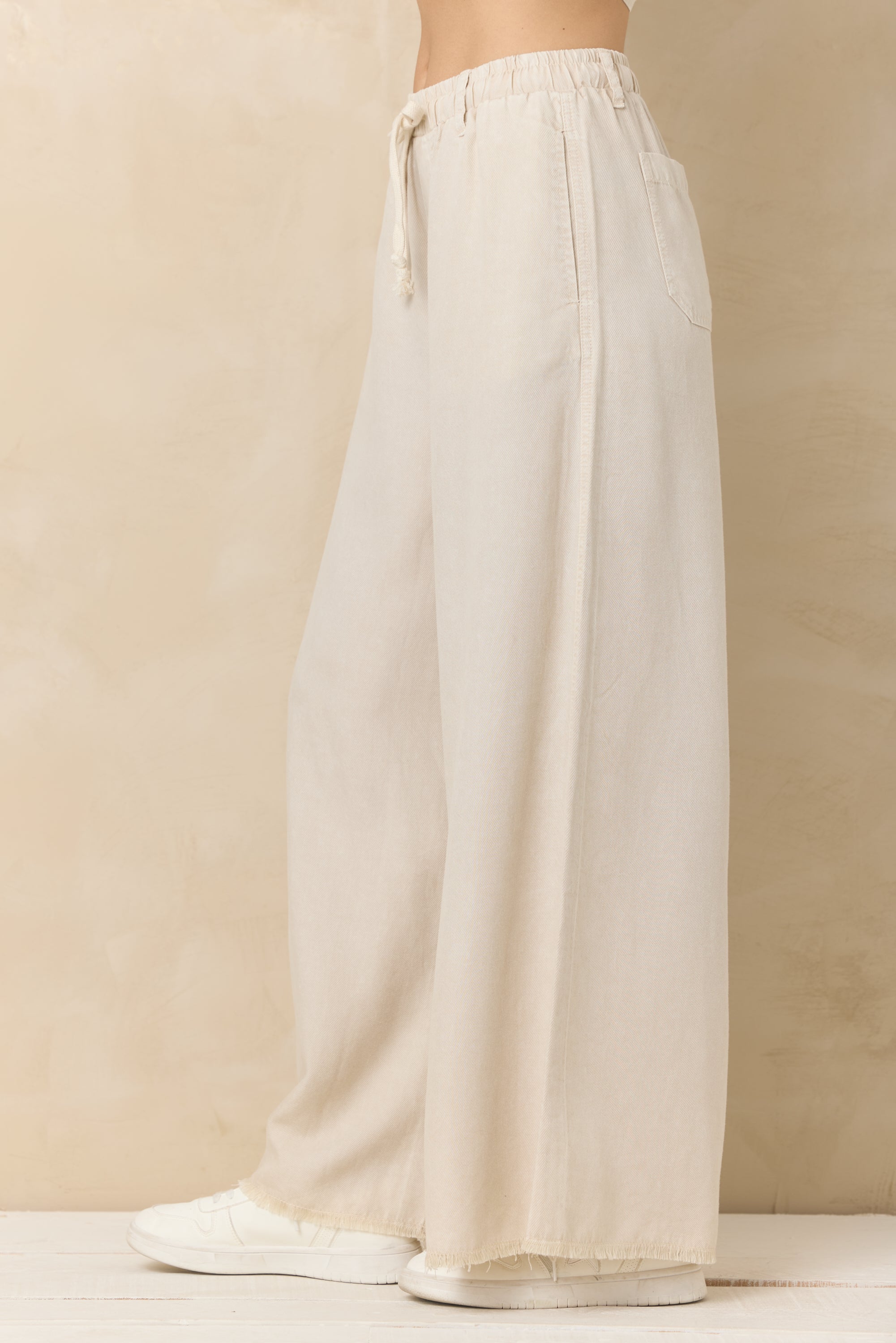 Soft Tan Wide Leg Pant