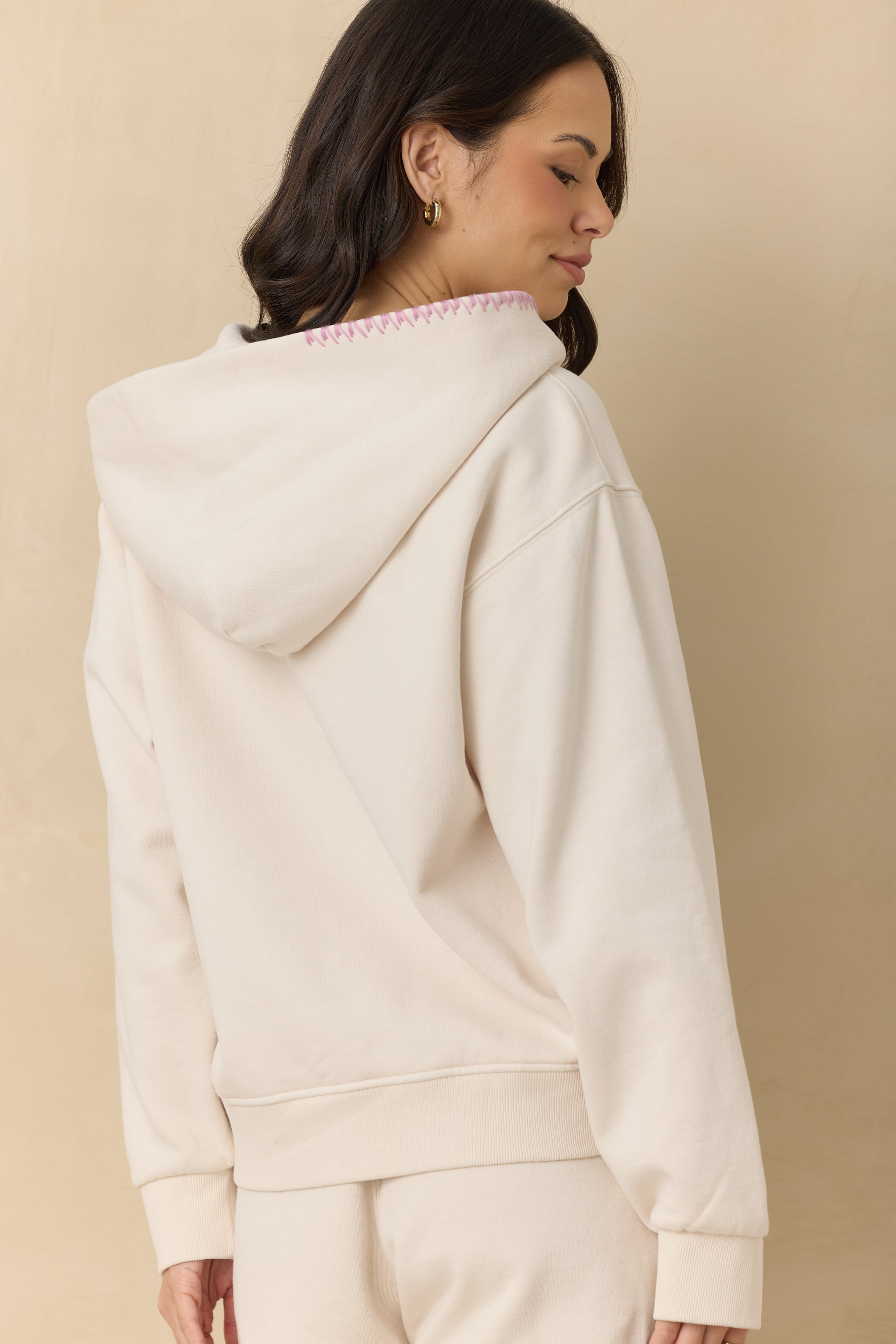 Heavyweight Zip Up with Stitching