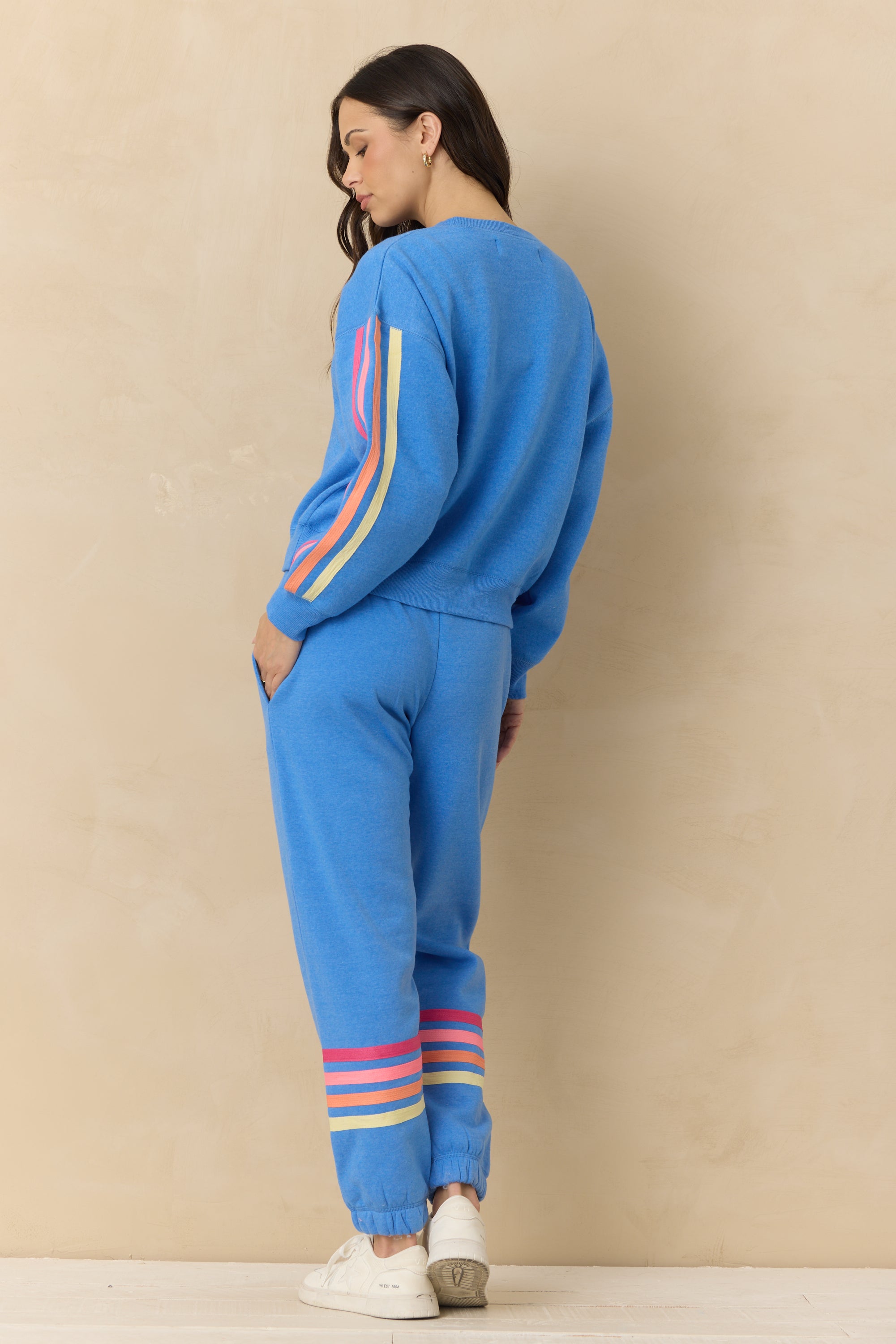 Stripe Heather Fleece Jogger