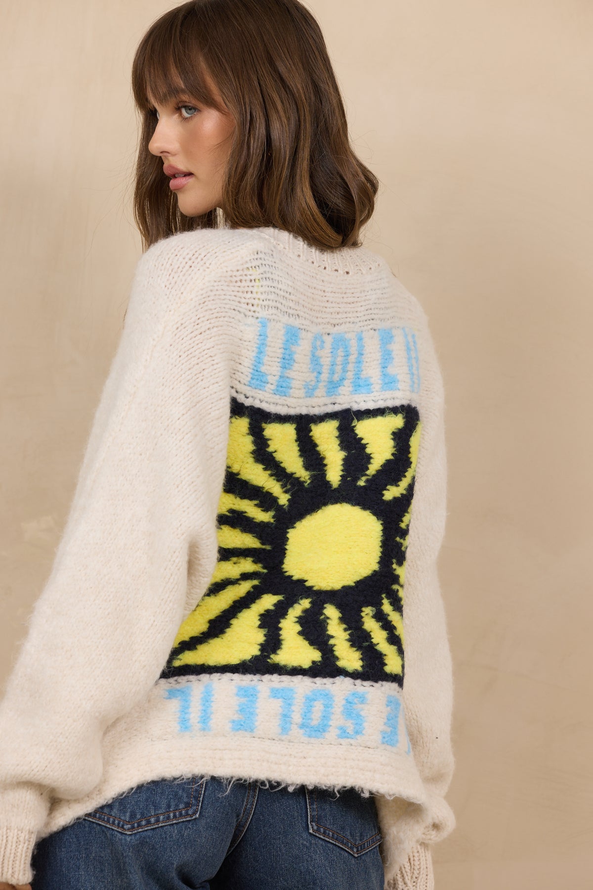 ZIP FRONT LE SOLEIL SWEATER