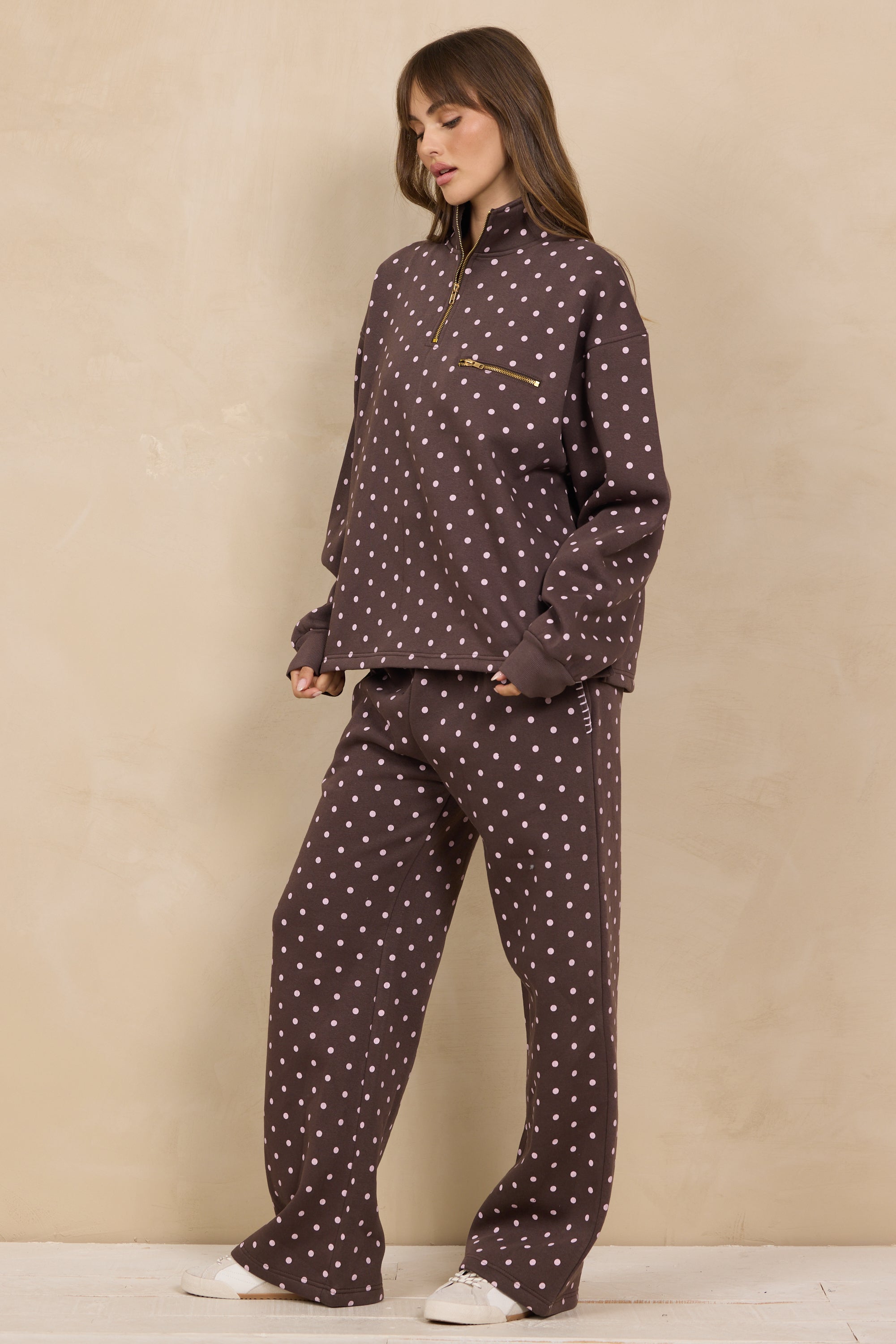 Printed Essential Fleece Quarter Zip