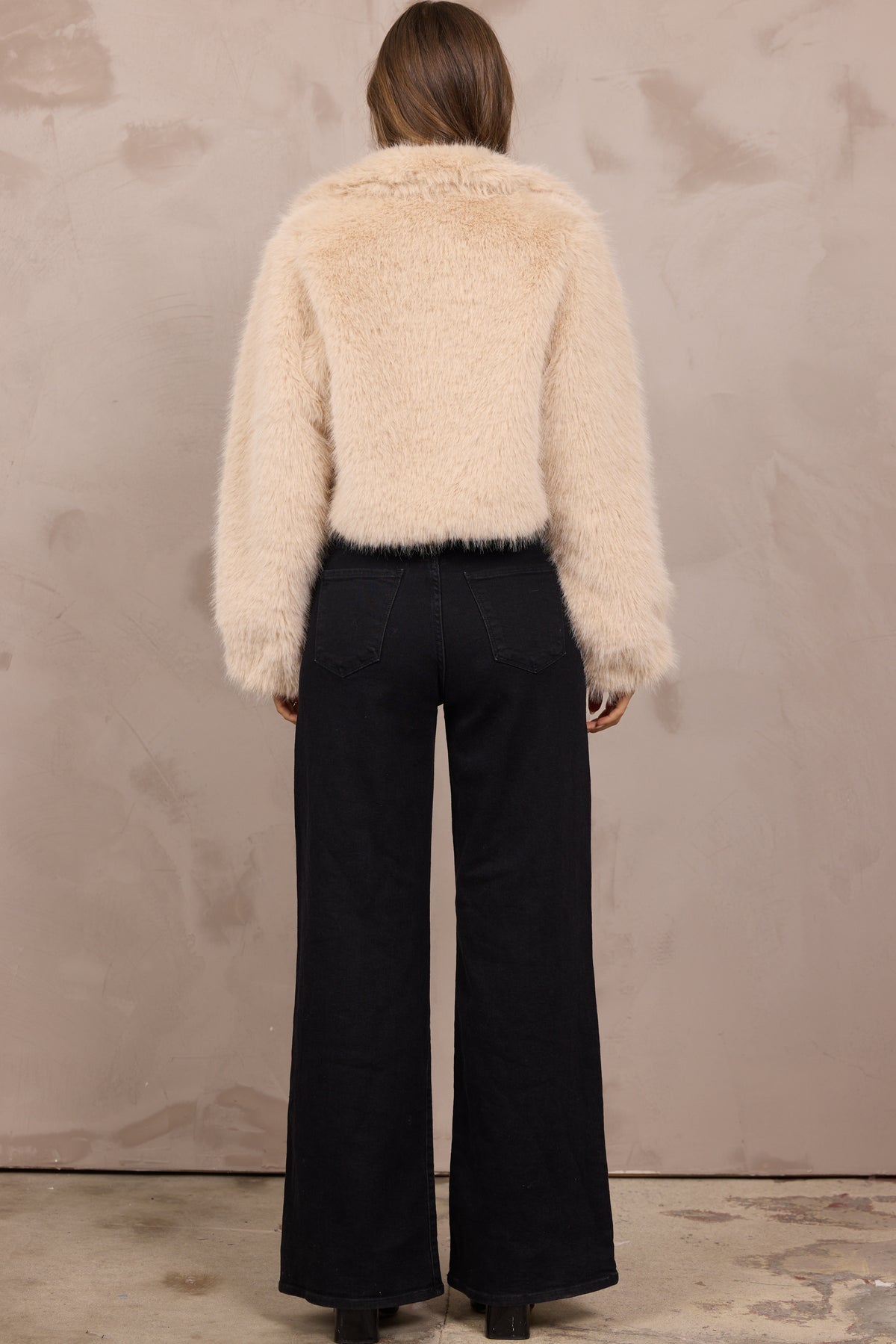 Cropped Fur Jacket