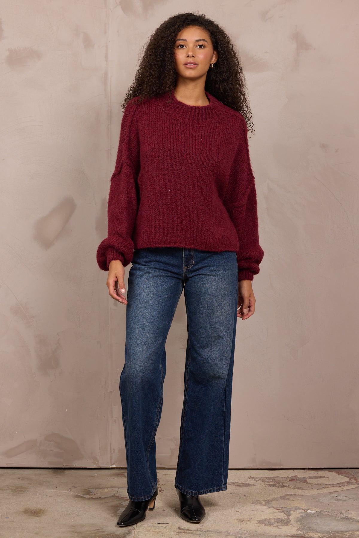 MOCK NECK SWEATER