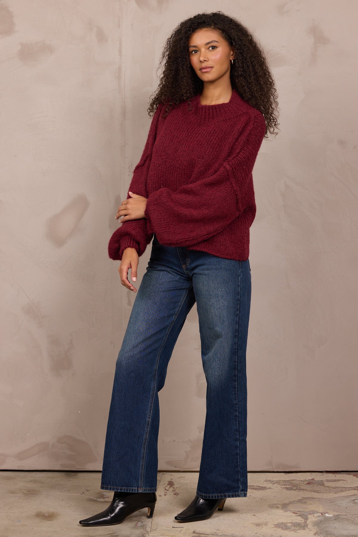 MOCK NECK SWEATER