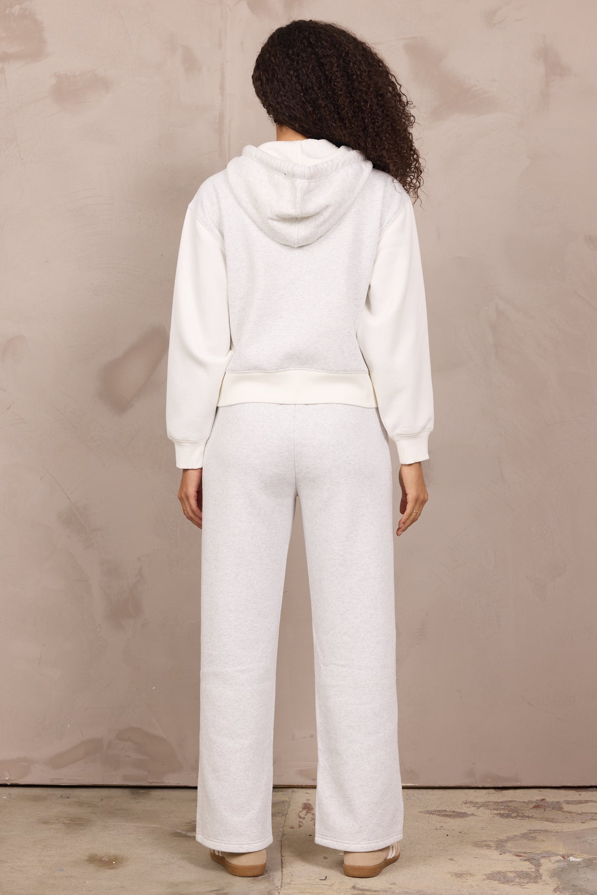 COLORBLOCK VINTAGE FLEECE CROP ZIP
