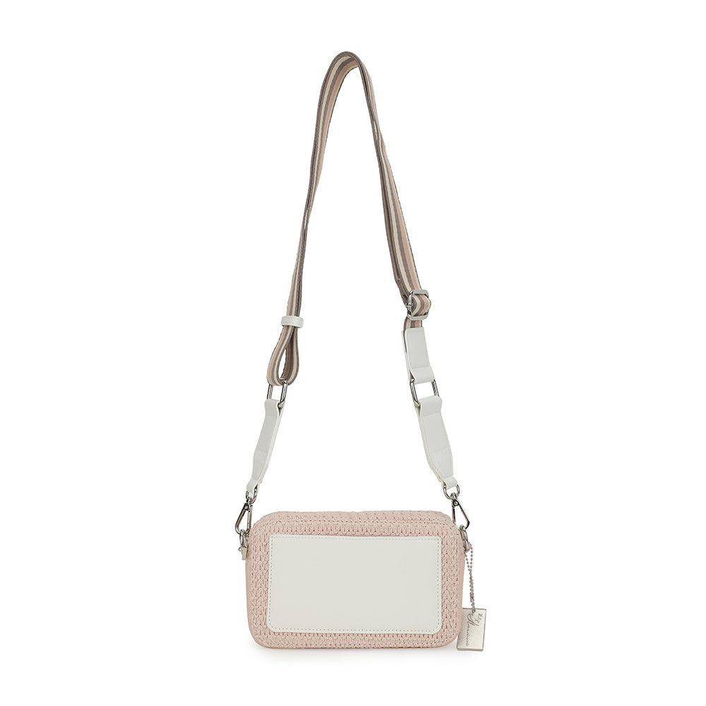 Mini Meme Pink Rafia Bag from Vintage Havana, view 6
