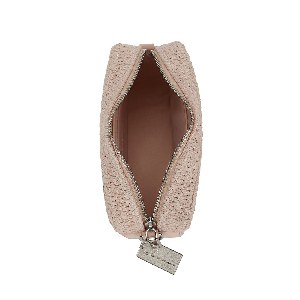 Mini Meme Pink Rafia Bag from Vintage Havana, view 5