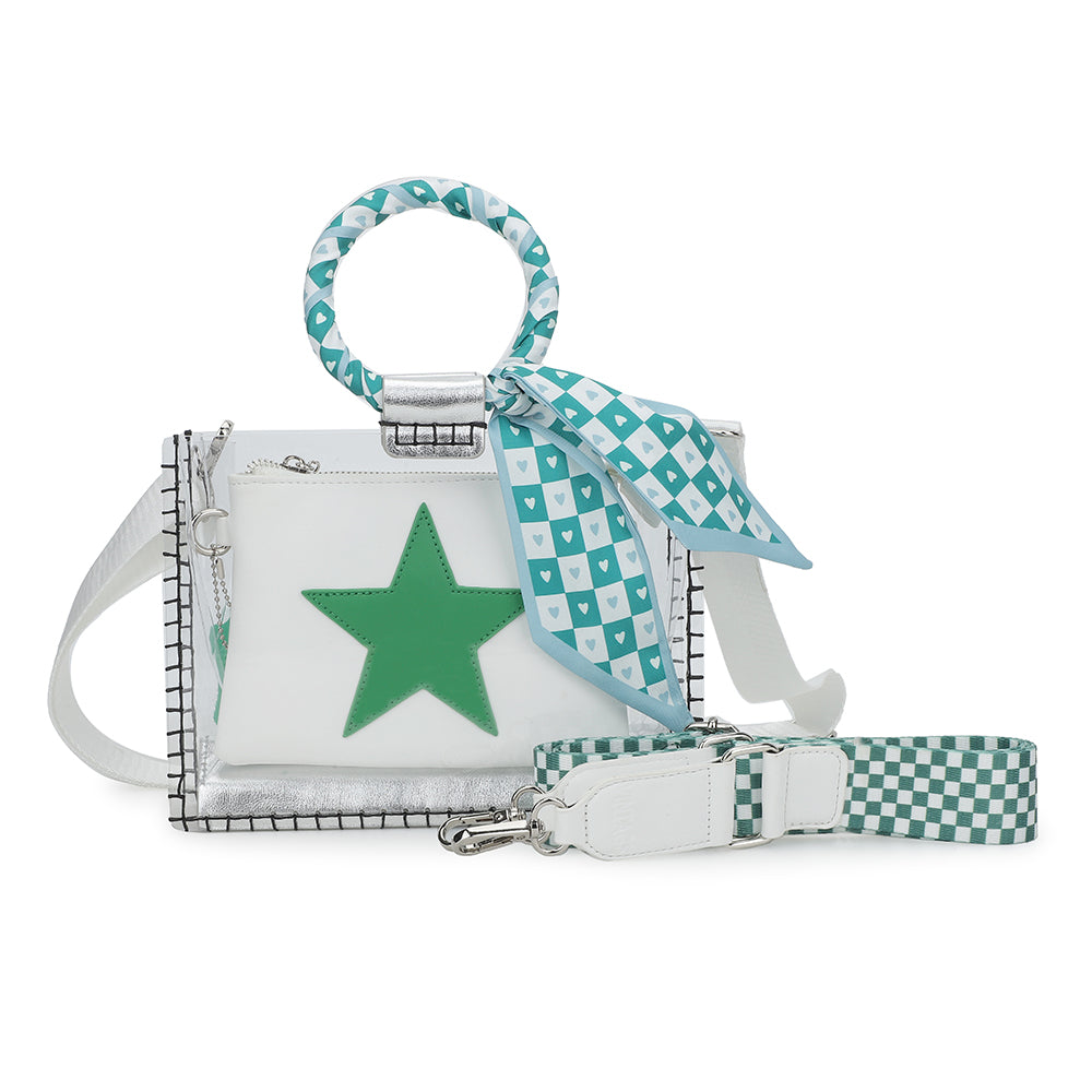 MINI MOLLY - SCARF WHITE GREEN