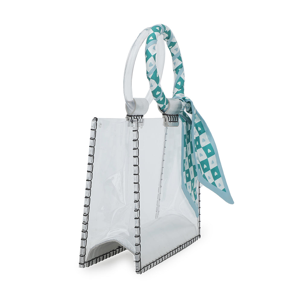 MINI MOLLY - SCARF WHITE GREEN