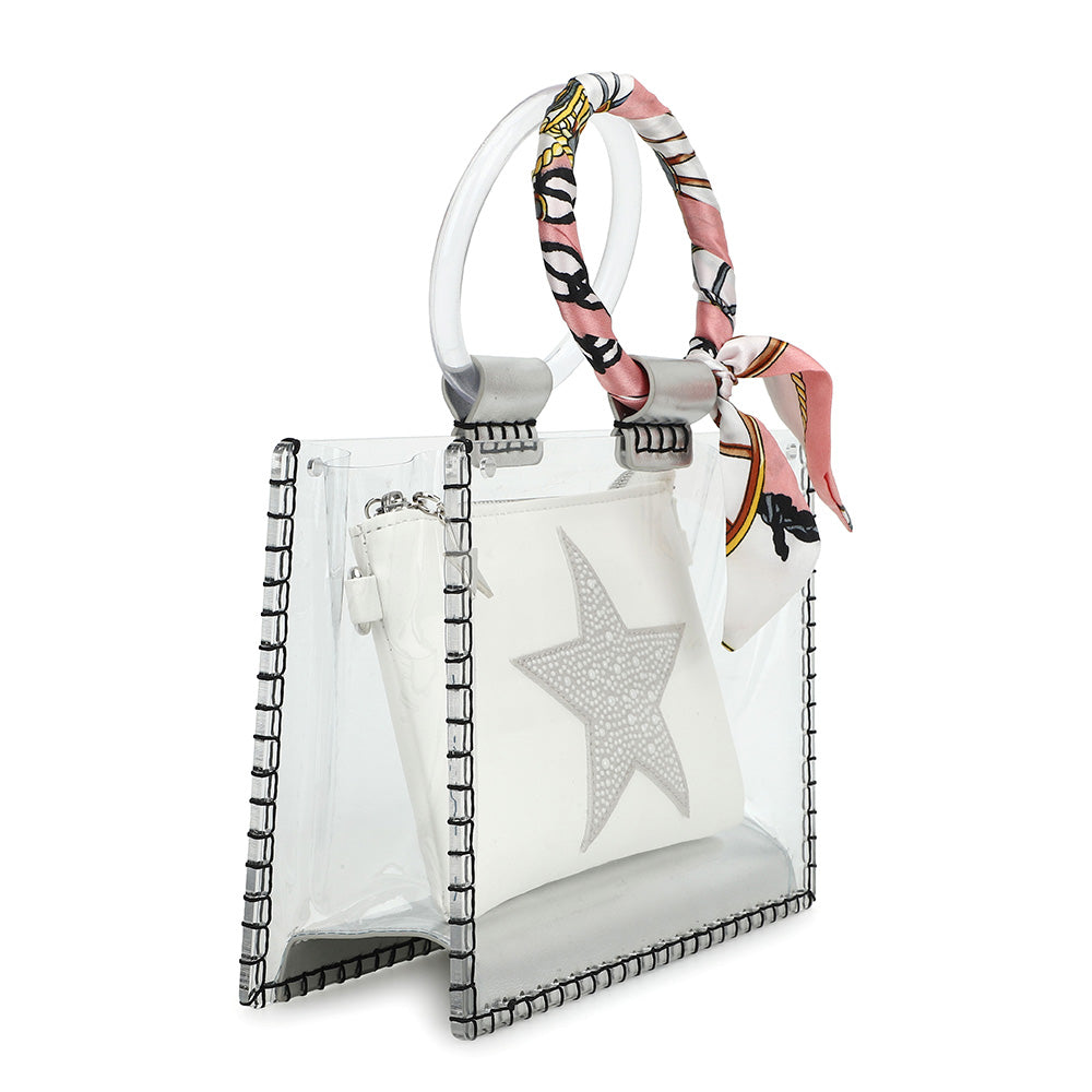 MINI MOLLY - SCARF WHITE PEARL