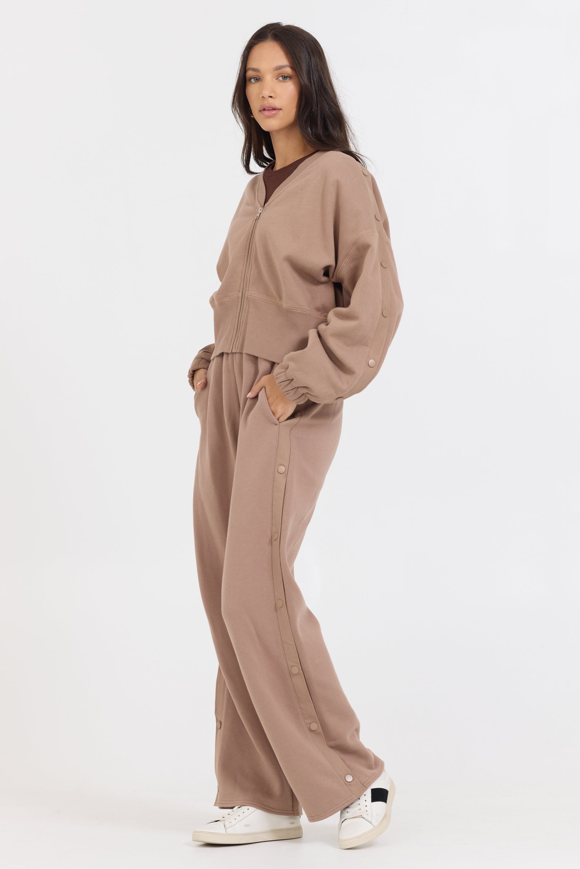 Caramel Latte Pant + Zip Up 2-Piece Set