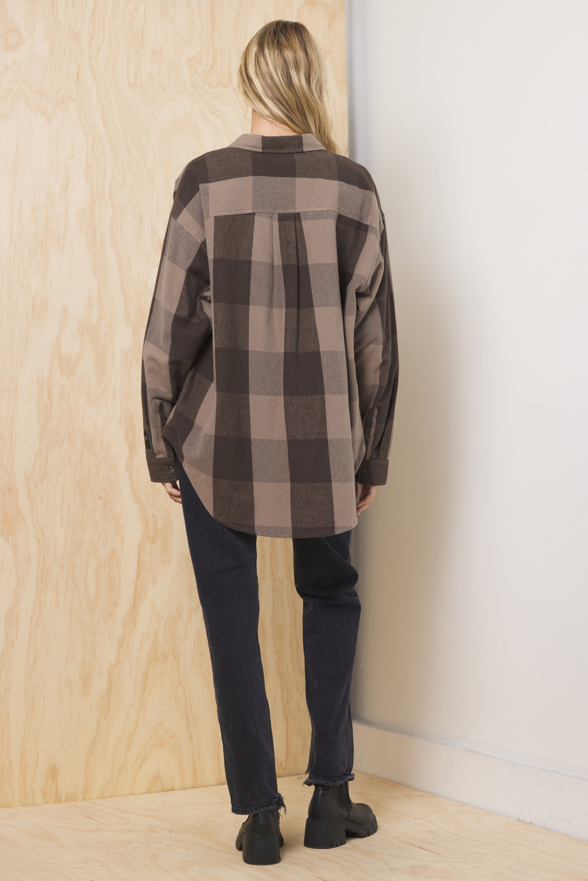Oversized Flannel Button Down