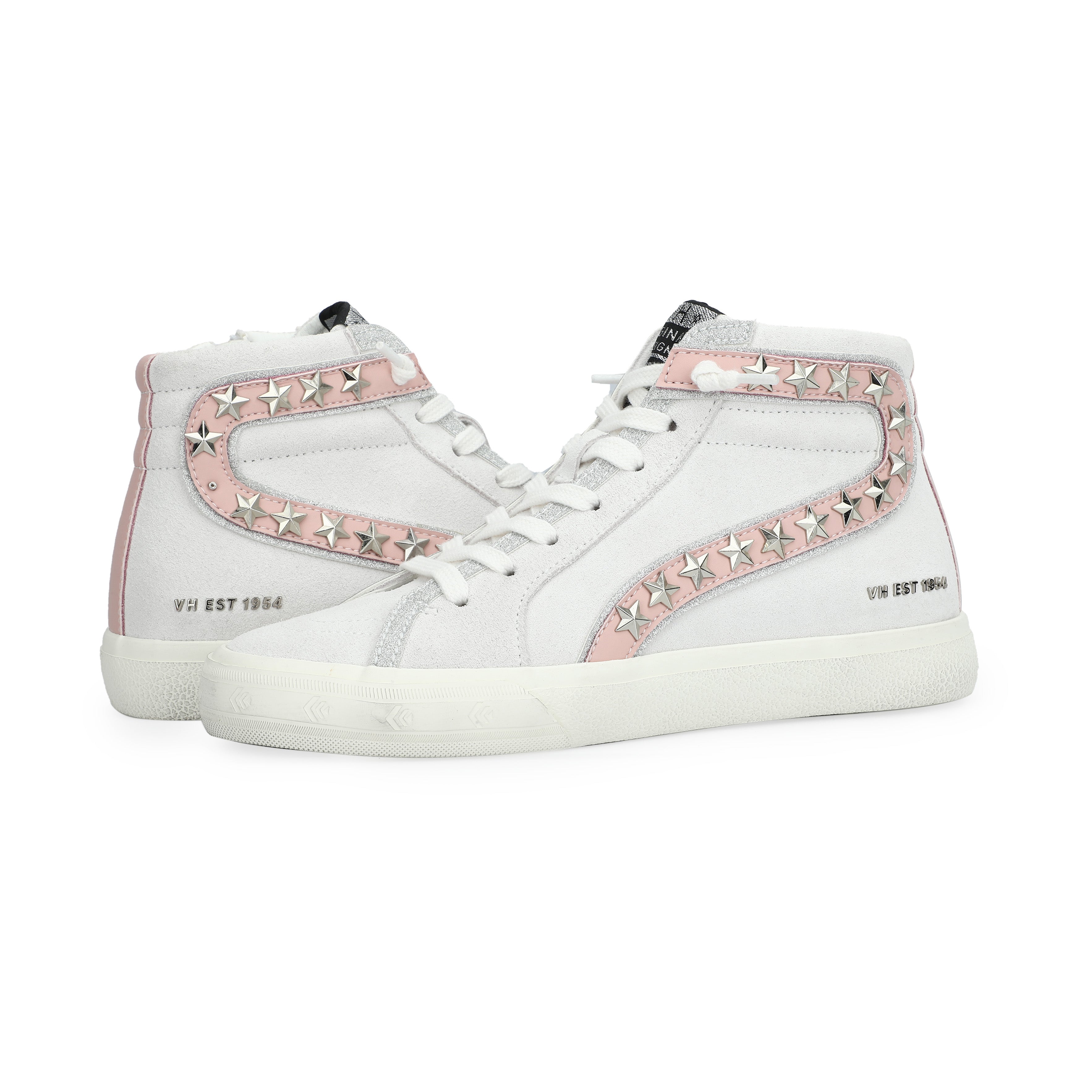 Gadol High 16 Grey Suede Baby Pink POP Footwear from Vintage Havana, view 3