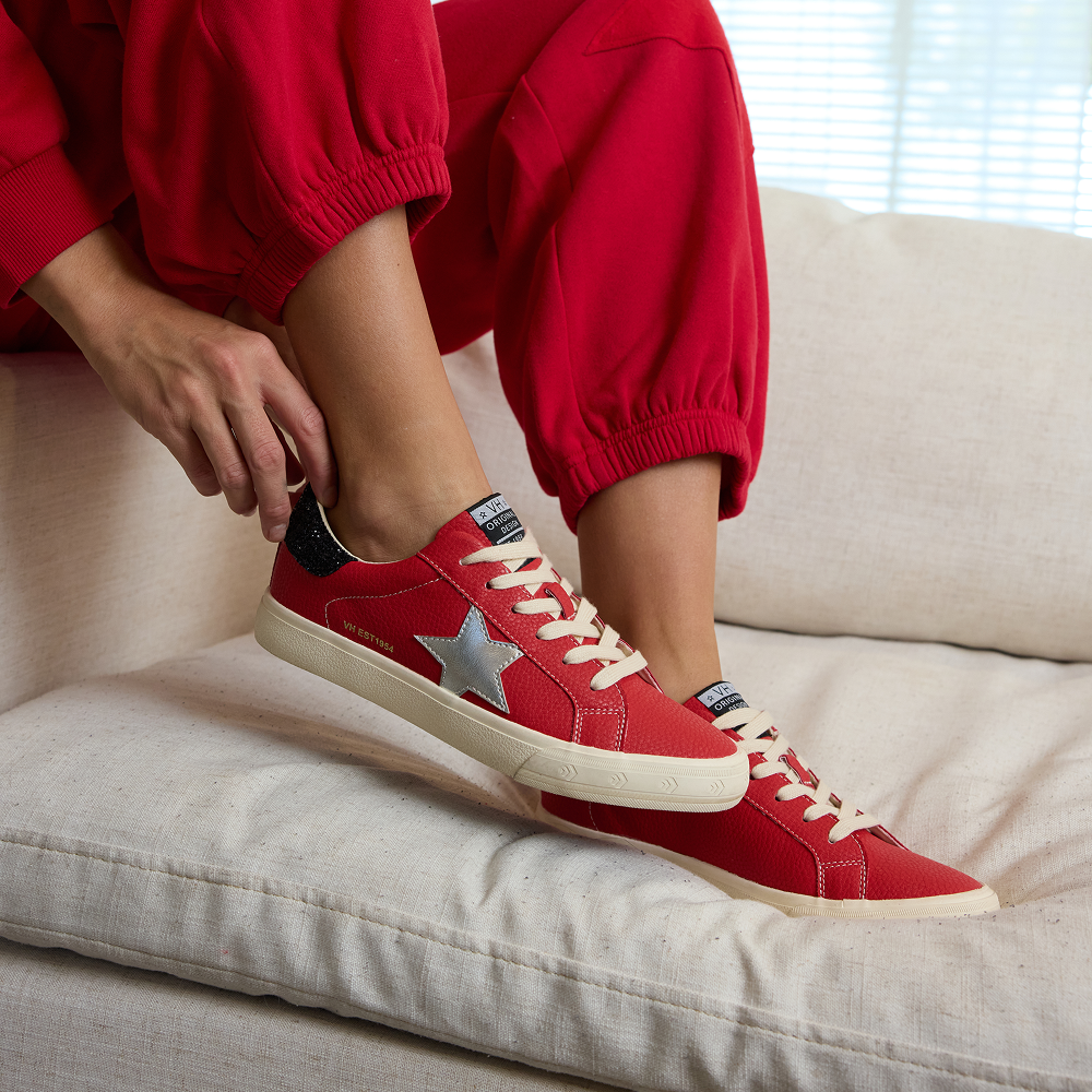 Grande RED Pebbled MIX Footwear from Vintage Havana