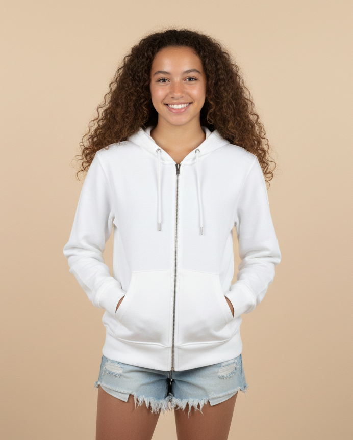 Kids Essential Fleece Oversized Zip Hoodie