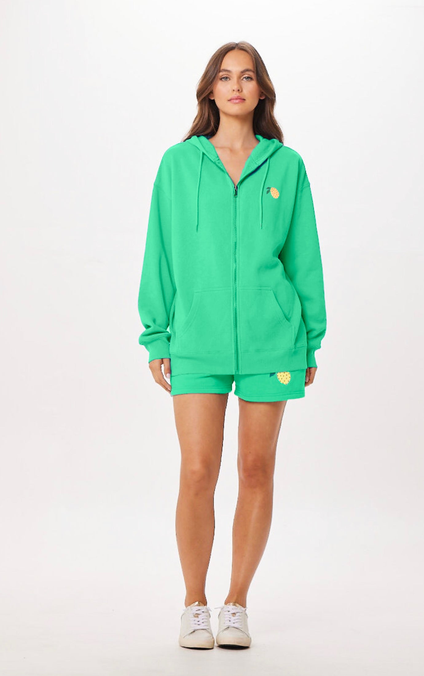 Surf Green Capri Jet Setter Surf Wash Zip Up