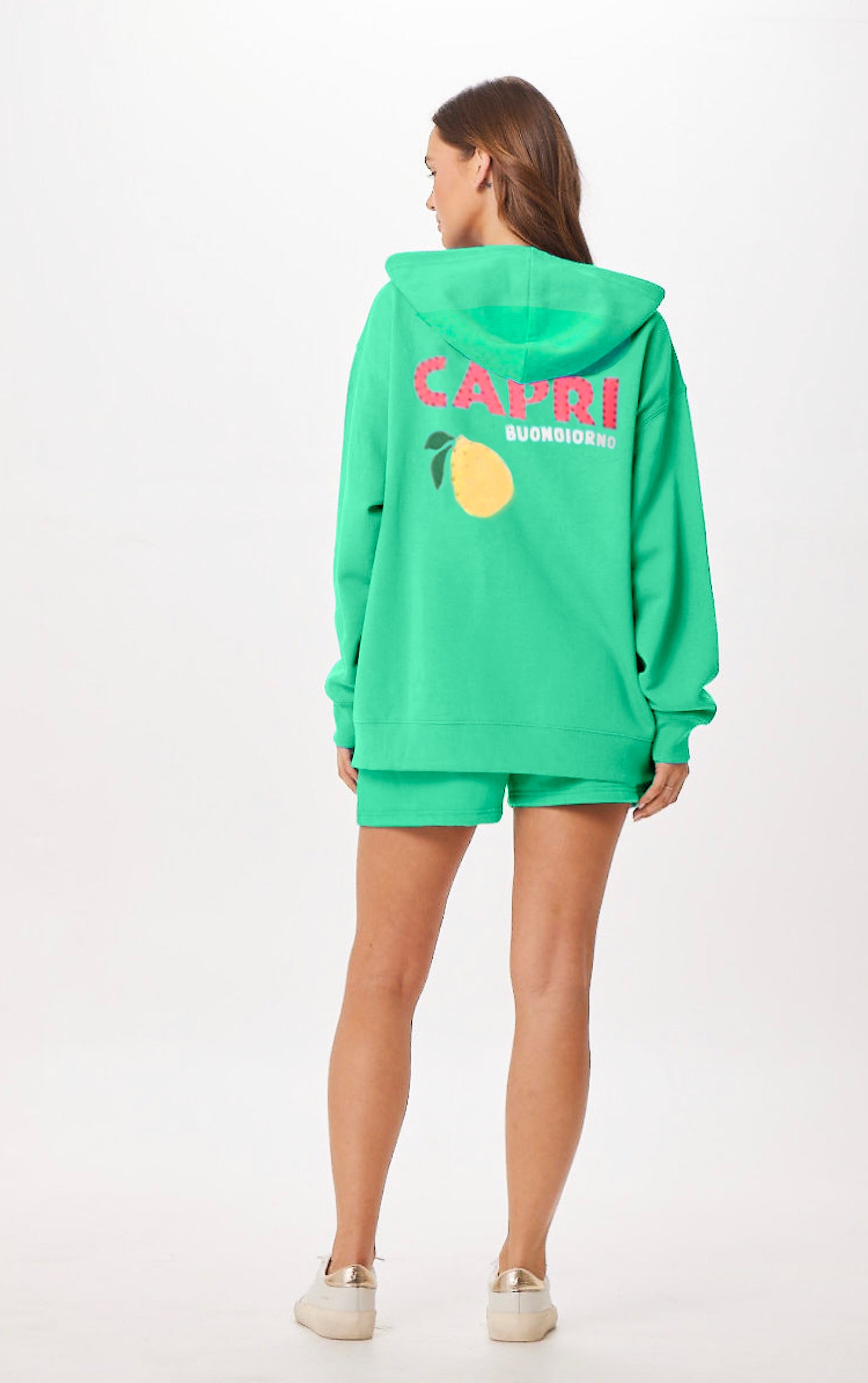Surf Green Capri Jet Setter Surf Wash Zip Up