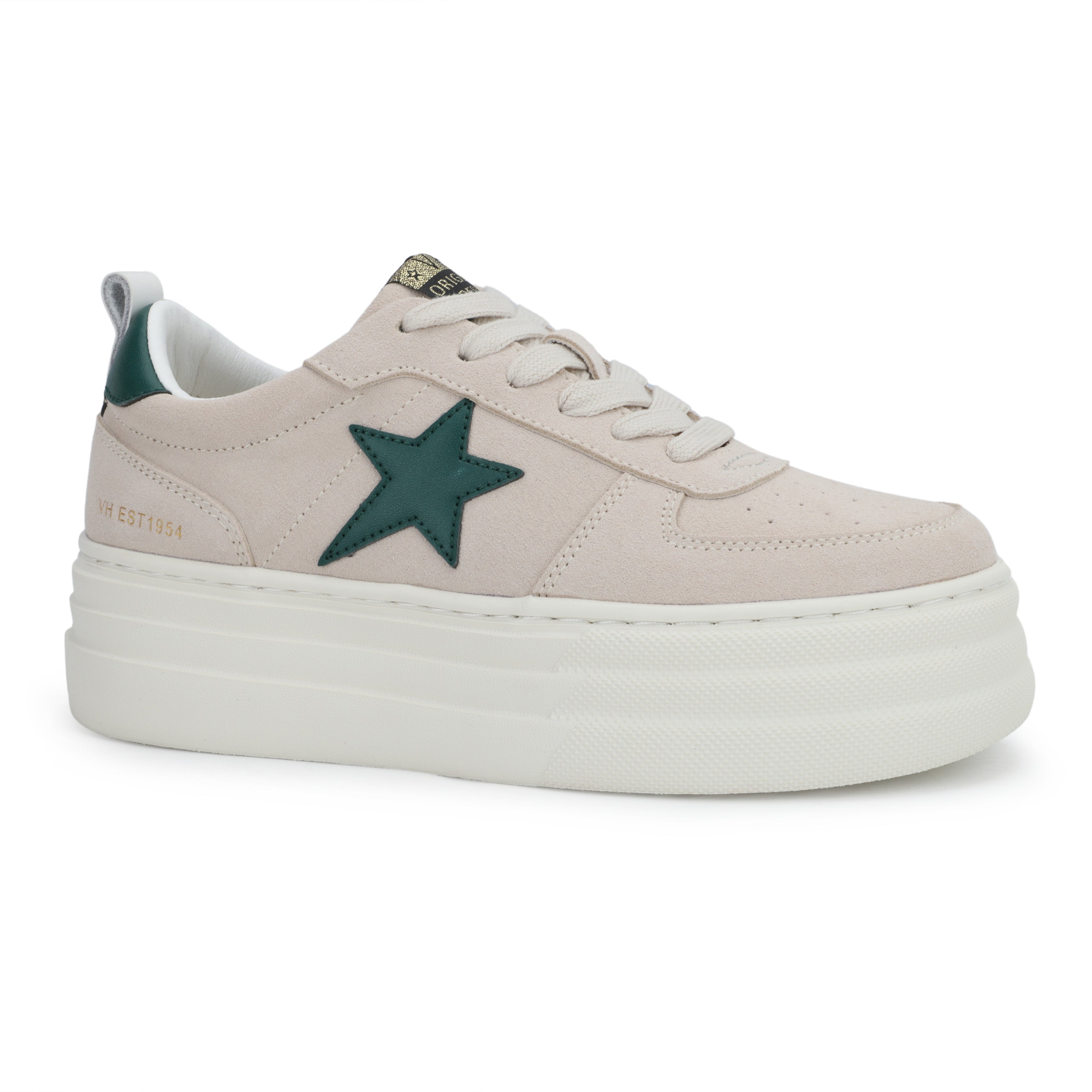 HUNTER - GREY SUEDE GREEN