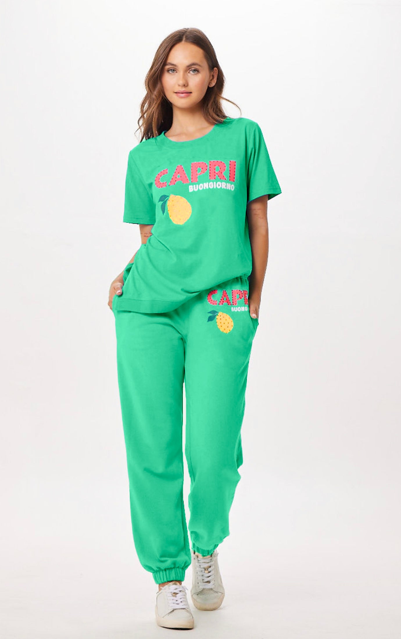 Surf Green Capri Jet Setter Surf Wash Jogger