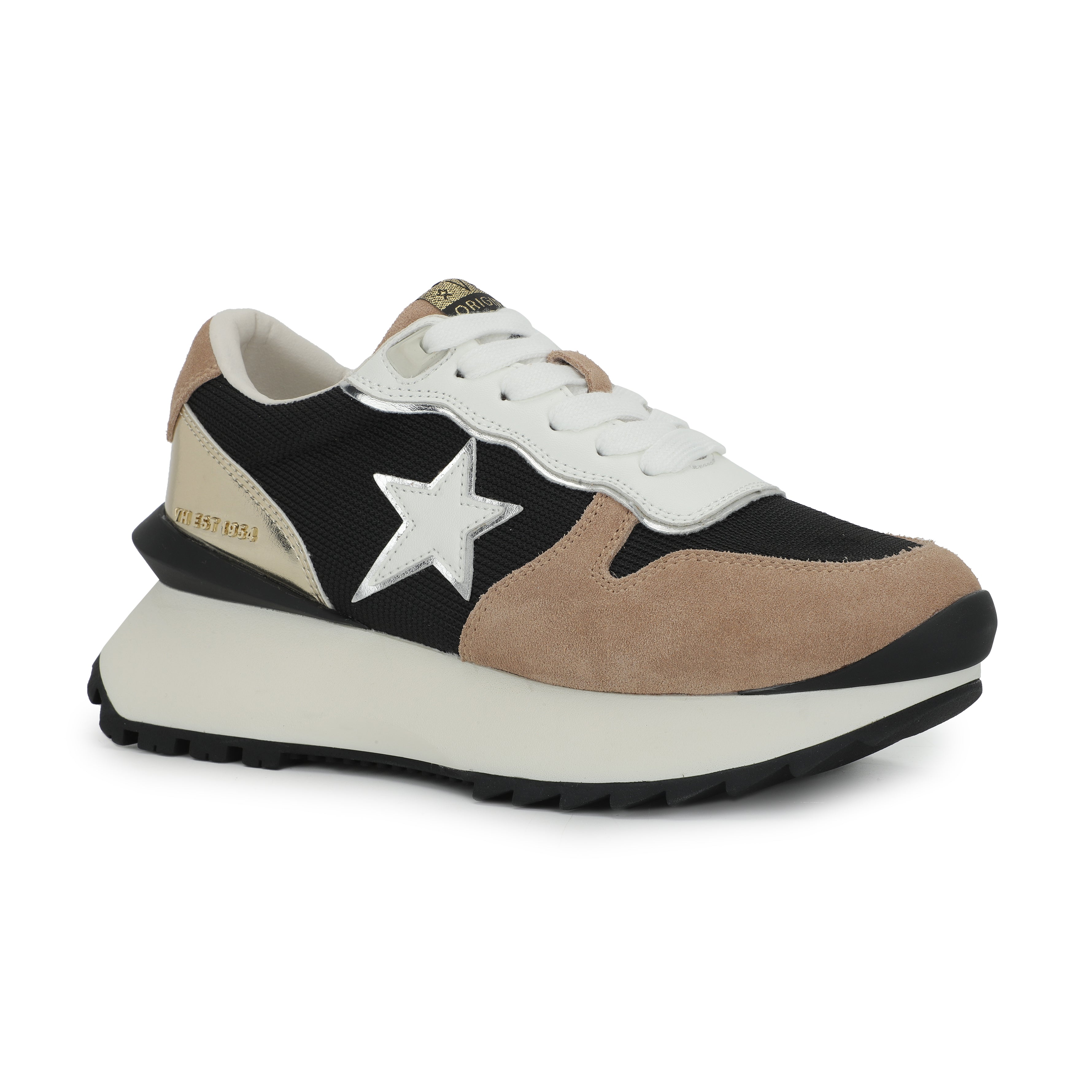 MAJOR - BLACK MESH/ GOLD TAUPE