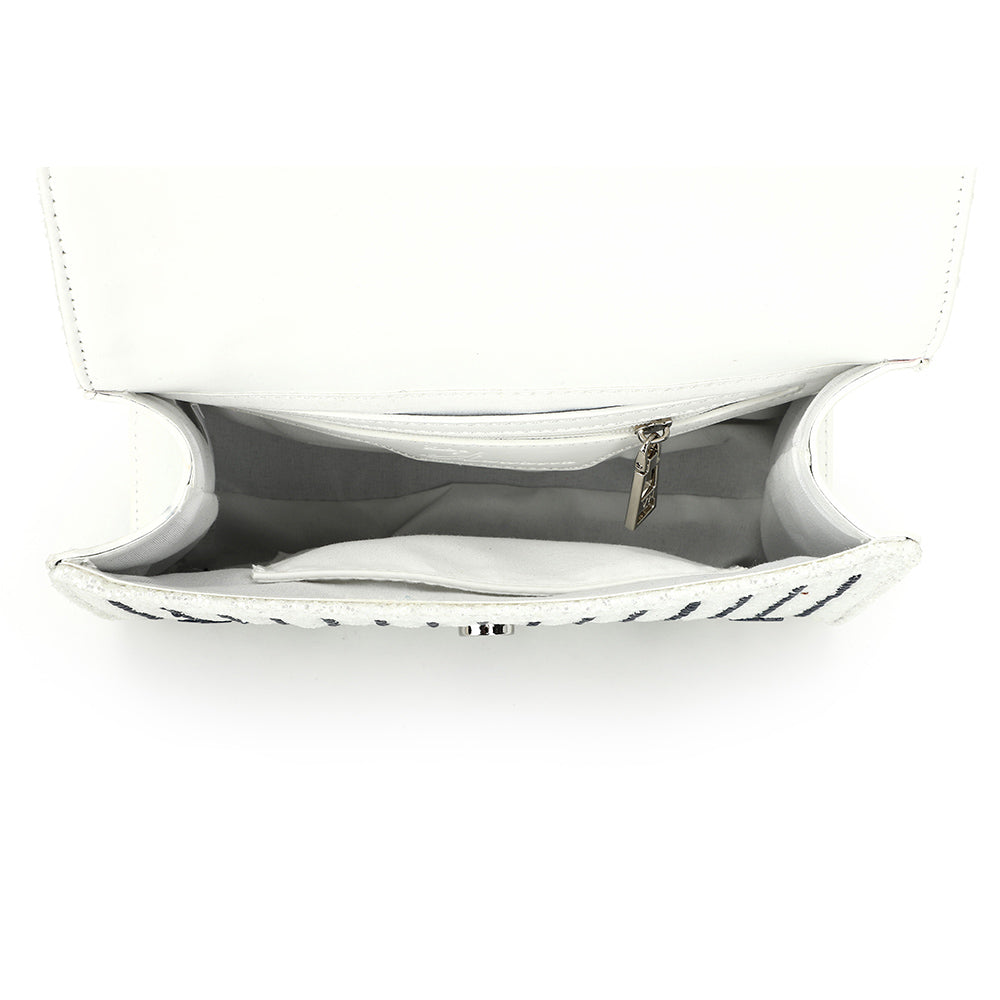 OLIVIA BAG- WHITE/ BLUE