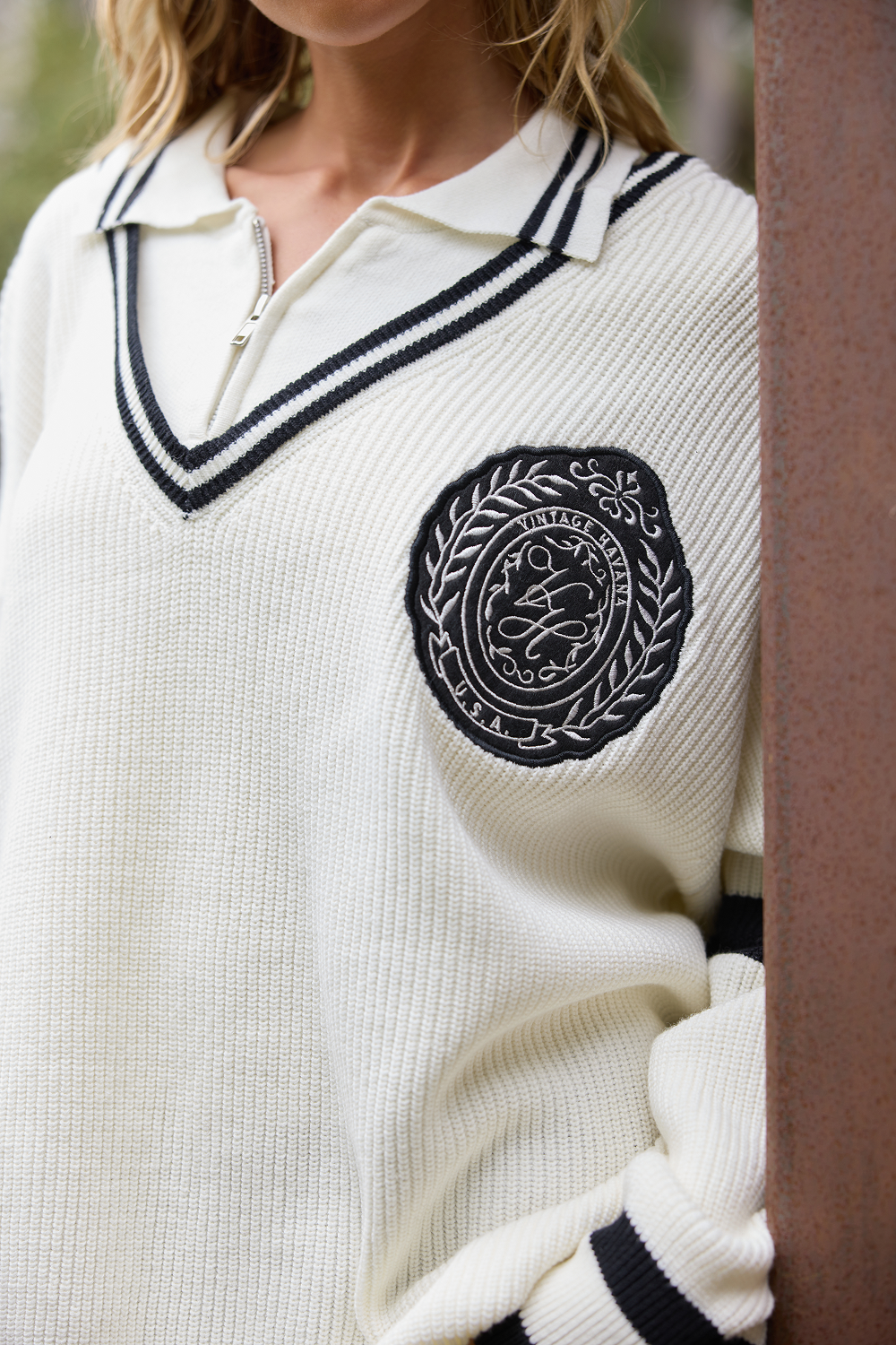 Polo Quarter Zip Sweater