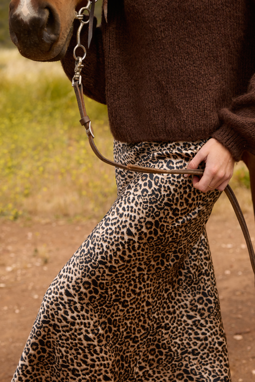 SATIN MAXI SKIRT