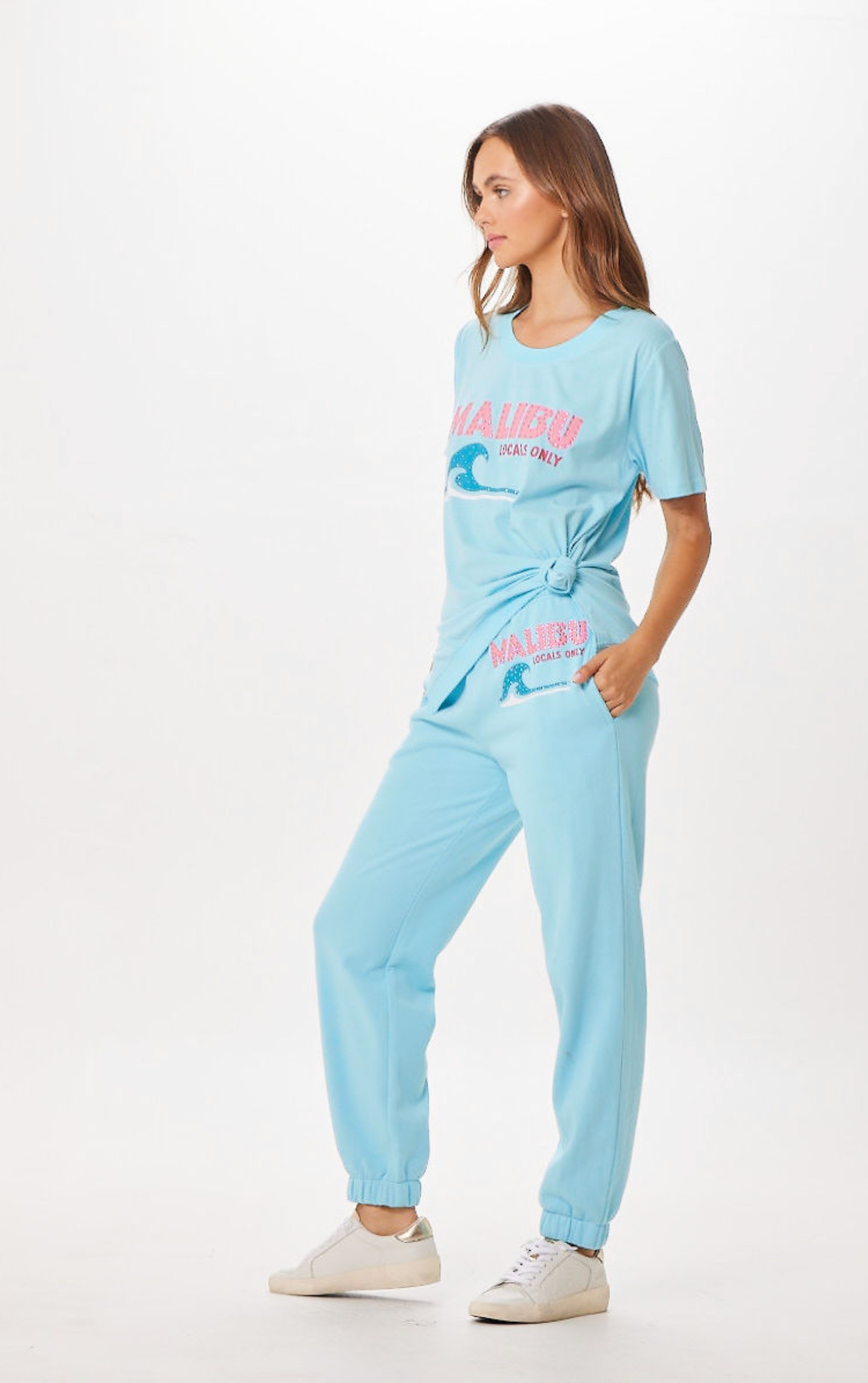 Tropical Blue Malibu Jet Setter Surf Wash Jogger